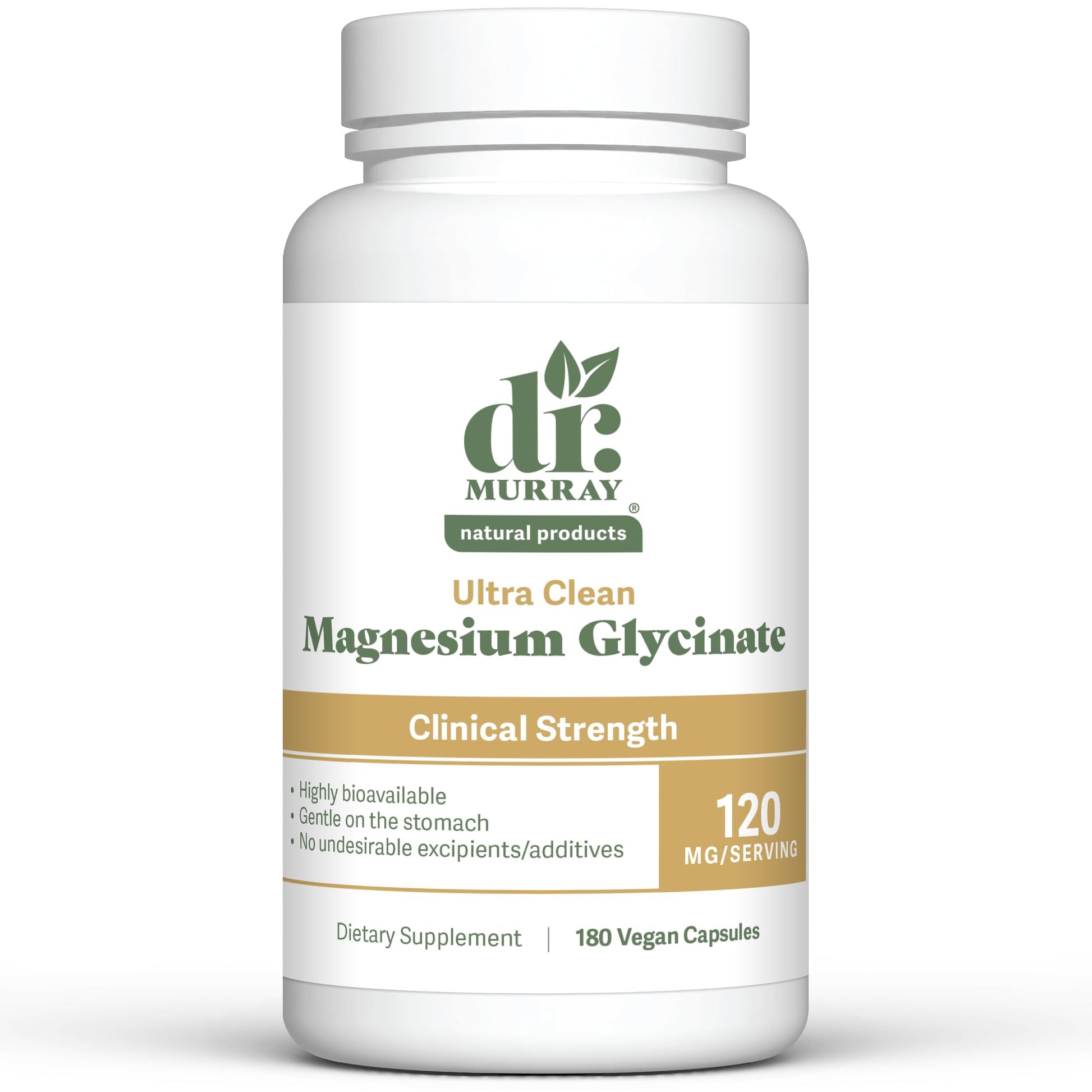 Dr. Murray Natural Products Ultra Clean Magnesium Glycinate Capsule 180 Capsules