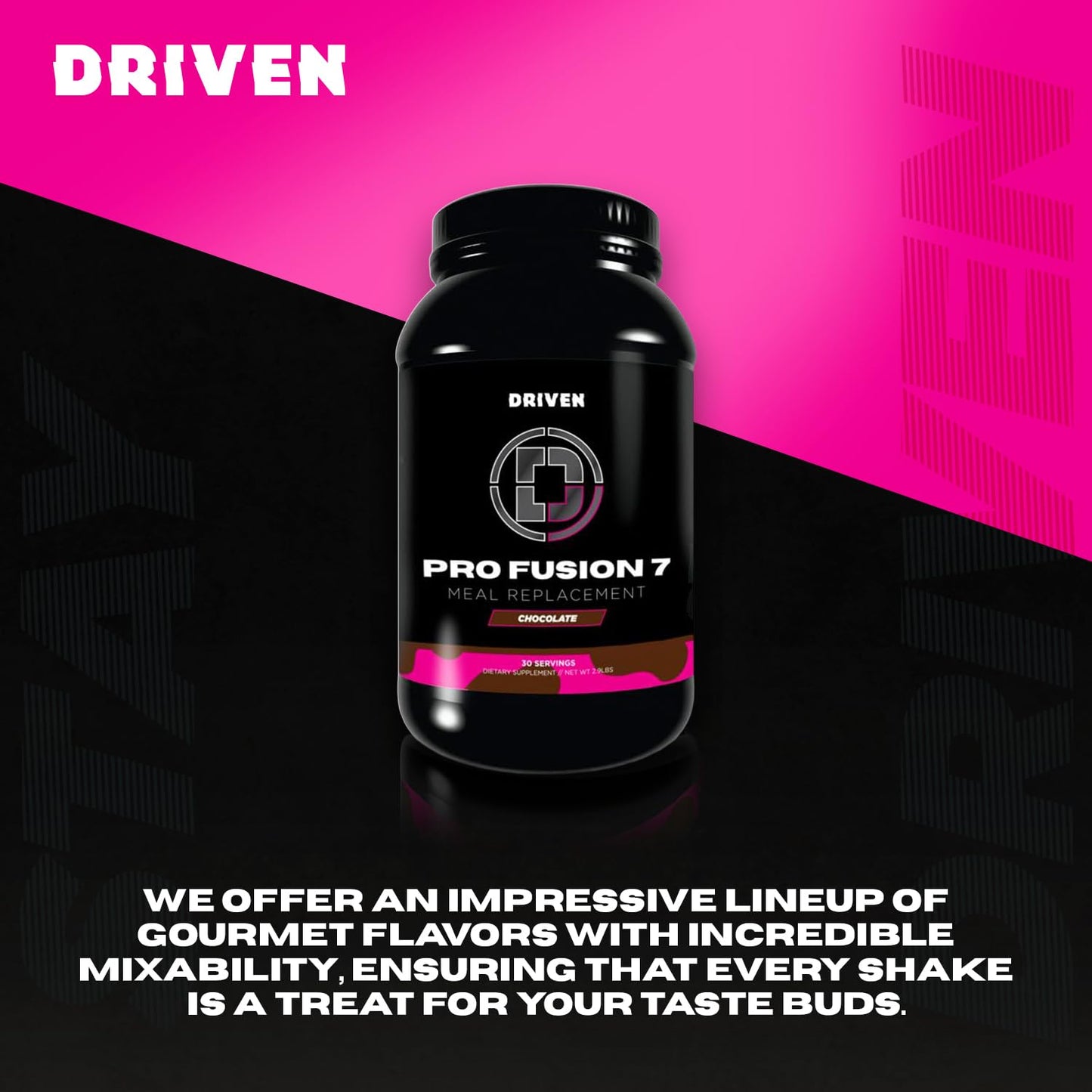 Driven Nutrition ProFusion7 Meal Replacement Powder 46.4 Ounces