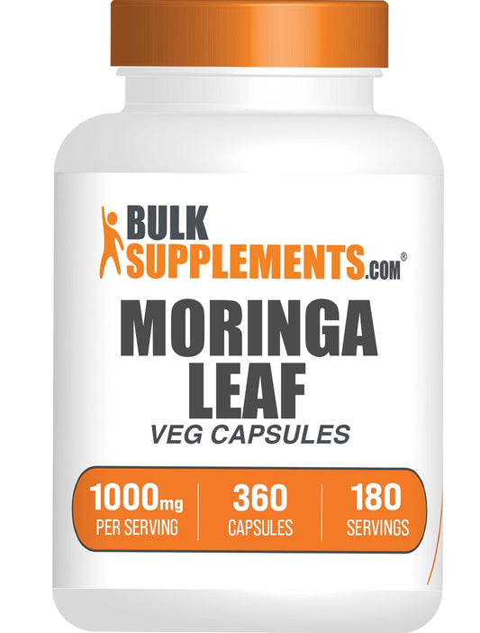 BulkSupplements Moringa Leaf Extract Capsules 360 Capsules