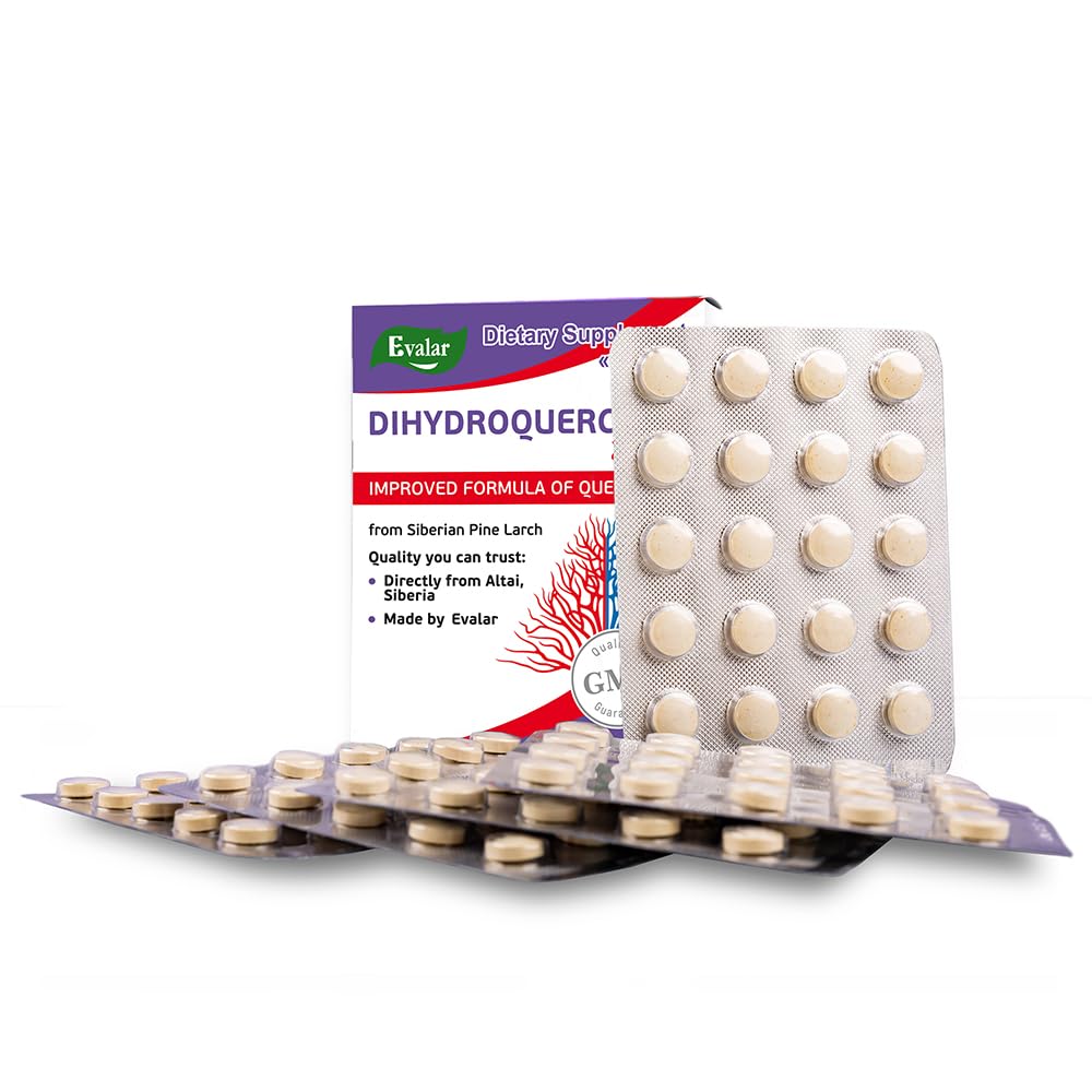 Evalar Dihydro Quercetin Siberian Pine Larch Bioflavonoid Tablet 100 Tablets