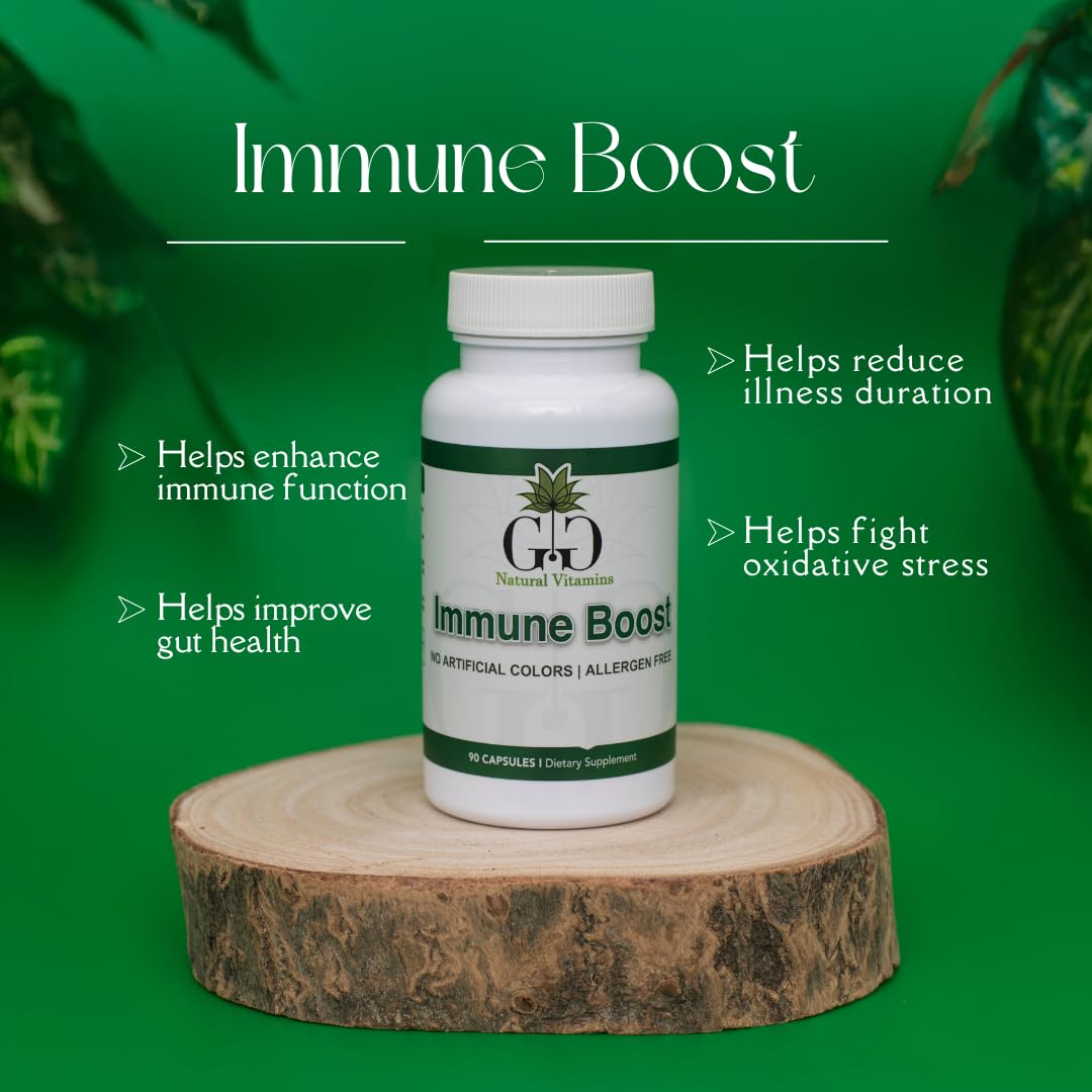 GG Natural Vitamins Immune Boost Nutritional Supplement 90 Capsules