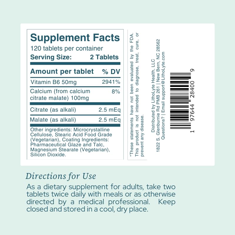 LithoLyte OxFree Oxalate Reducing Tablets, 120 Tablets
