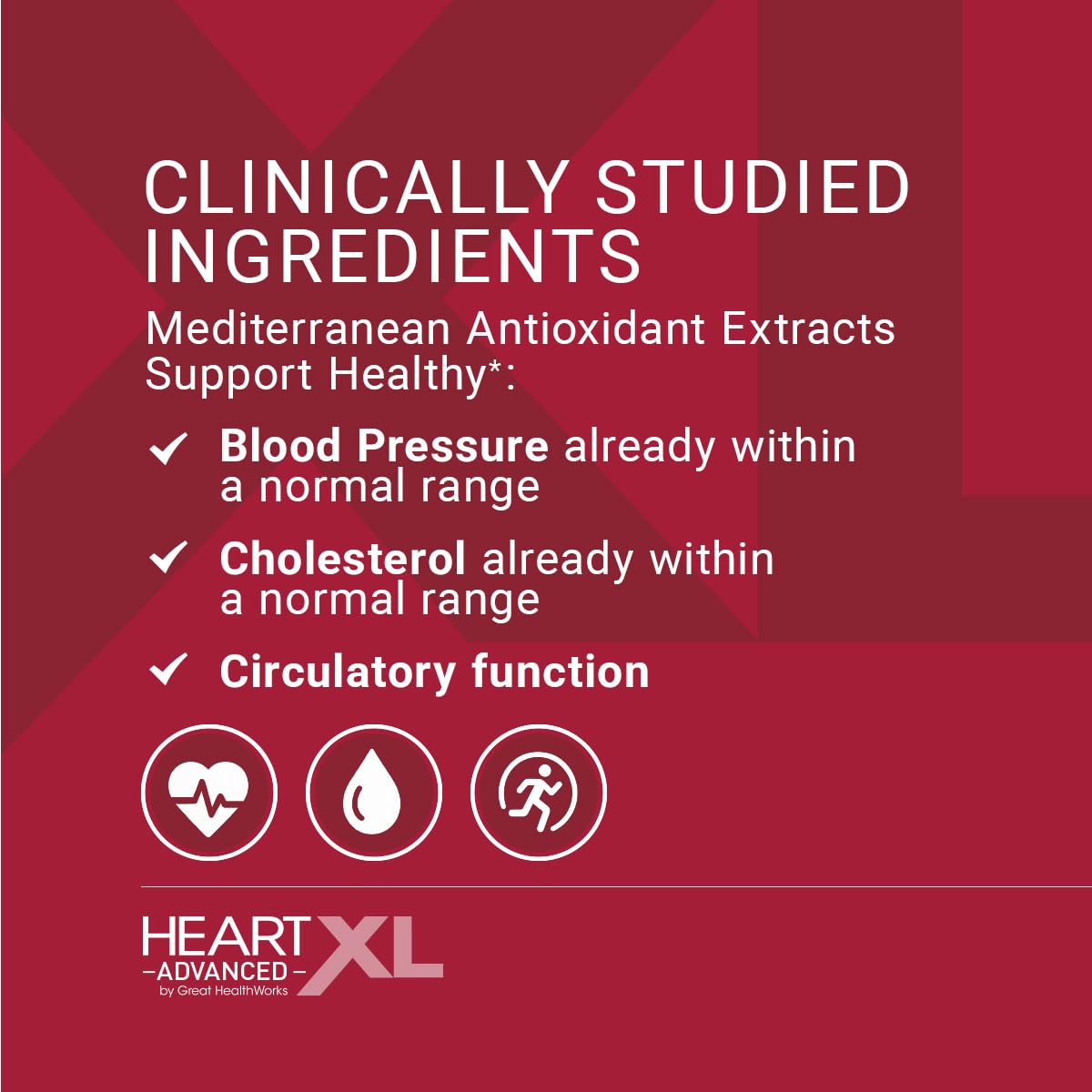 OmegaXL HeartXL Advanced Heart Health Supplement Capsules 60 Count
