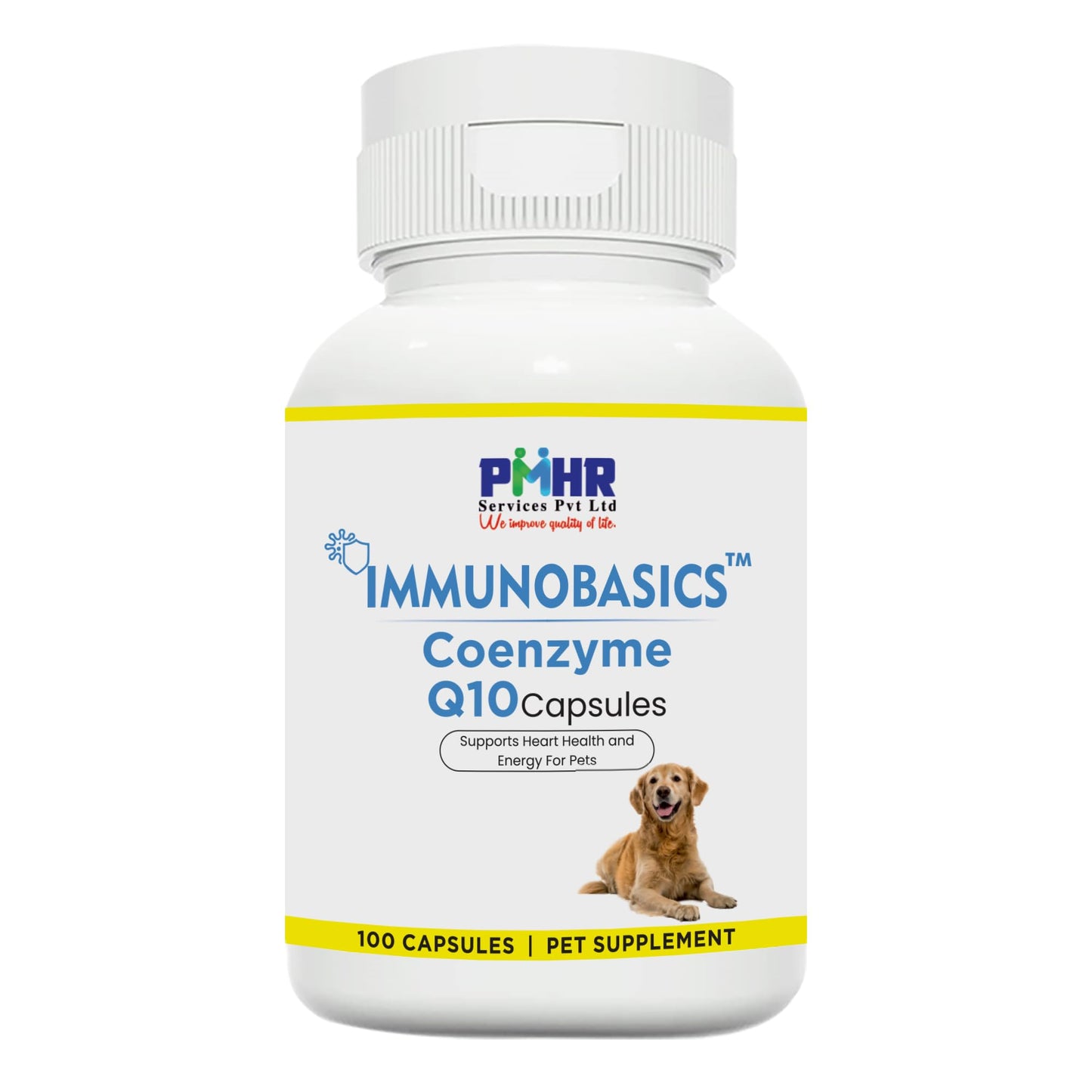 IMMUNOBASICS Coenzyme Q10 Capsules for Dogs and Cats, 60 Count