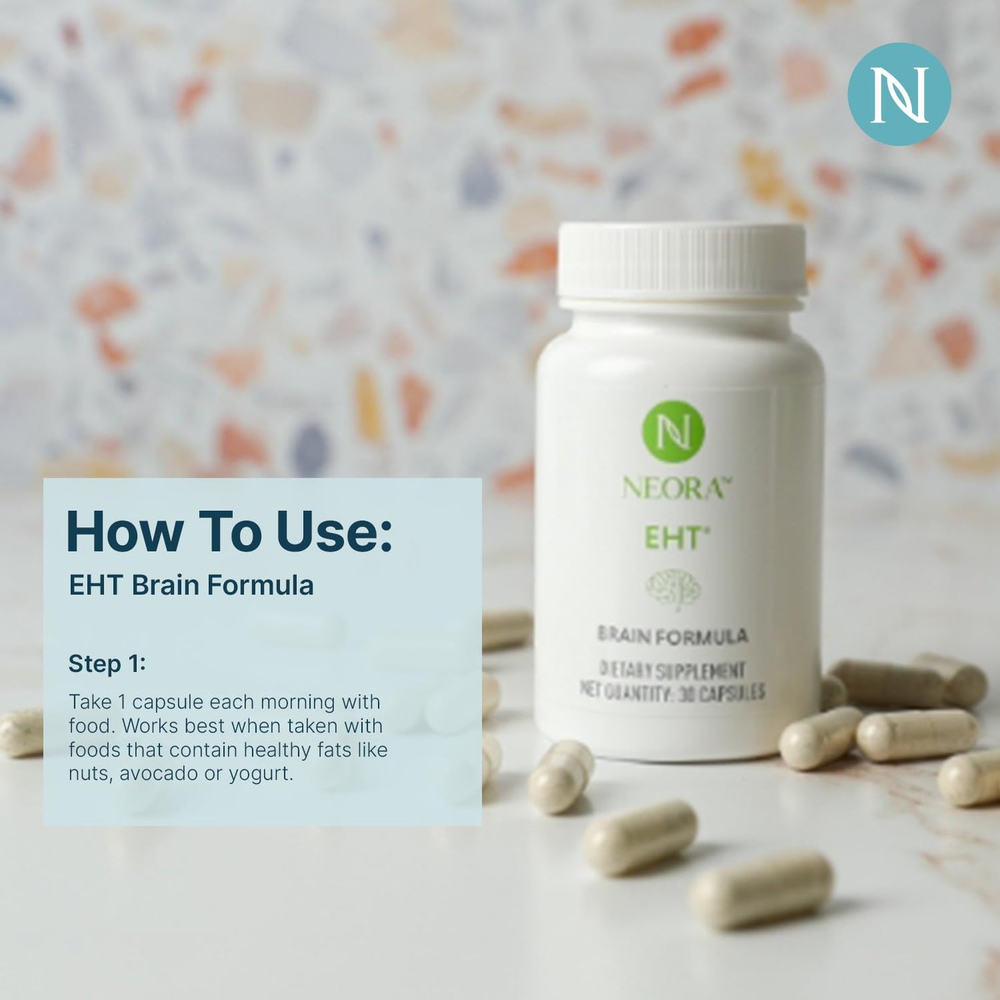 NEORA EHT Brain Formula Capsule, 30 Count