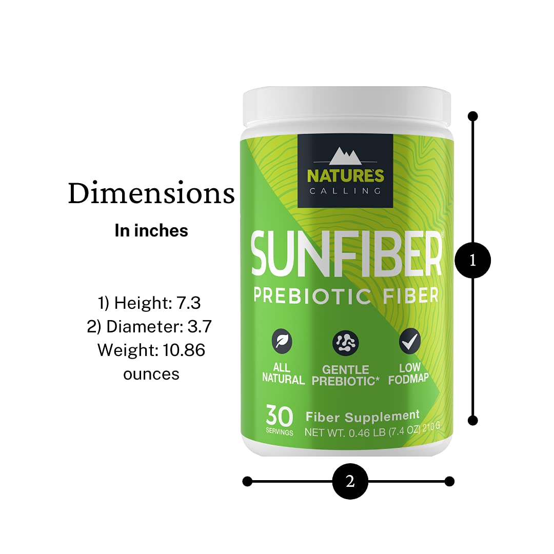 NATURE'S CALLING All-Natural Fiber Supplement Powder 7.4 oz