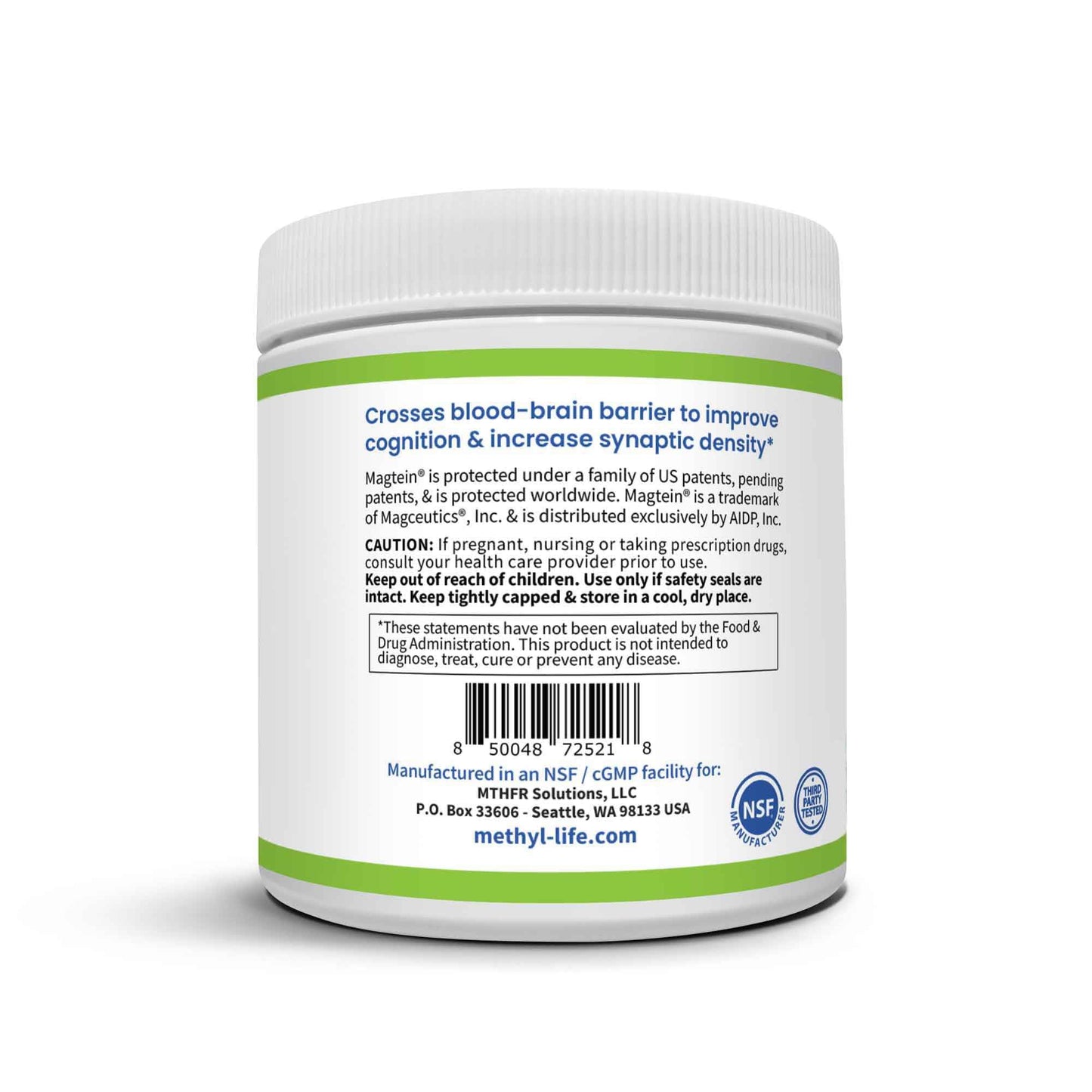 Methyl-Life Magtein Magnesium L-Threonate Powder 4.23 Ounce