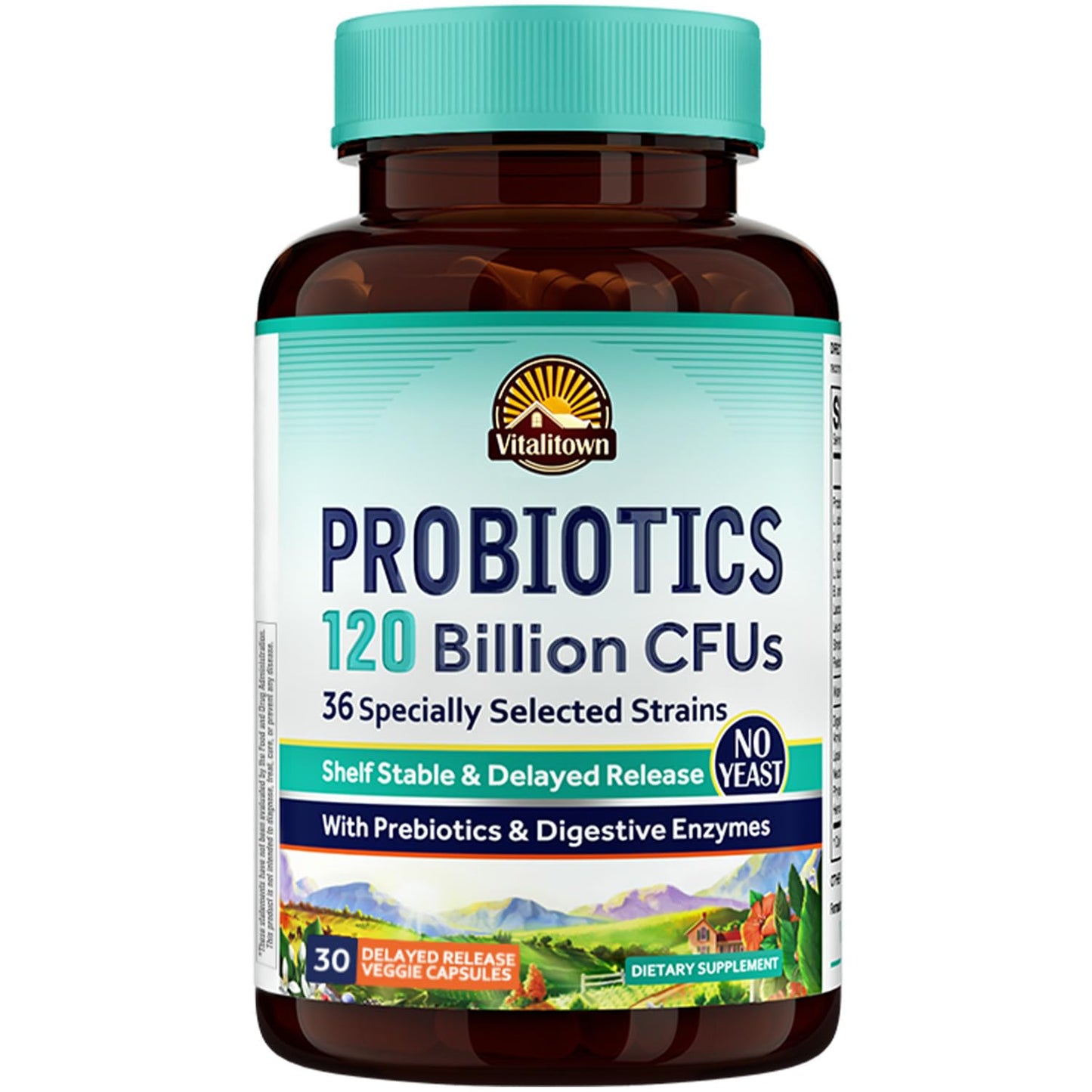 Vitalitown Probiotics 120 Billion CFUs Capsule, 30 Count