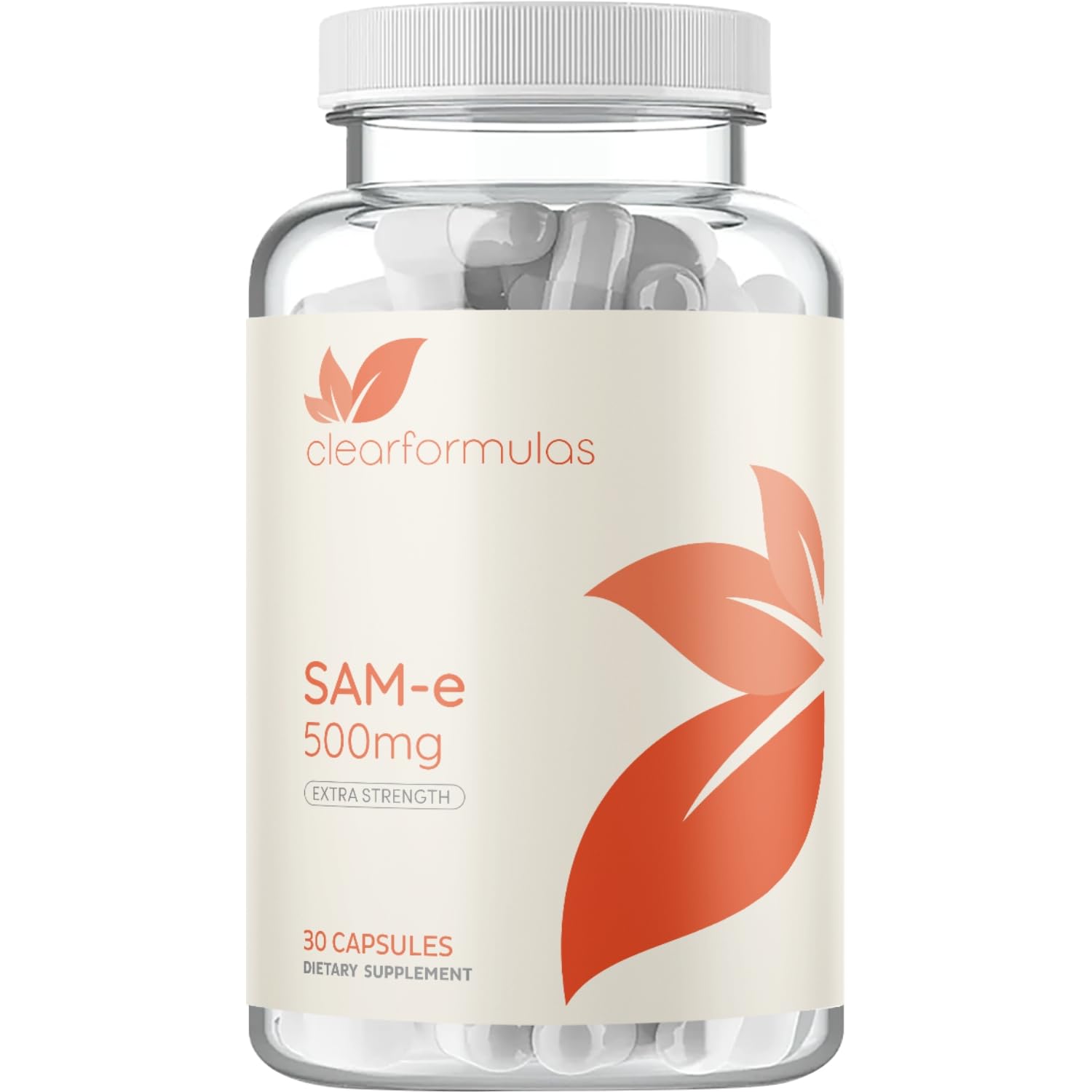 Clear Formulas Bioactive SAM-e 500mg Capsule, 30 Count