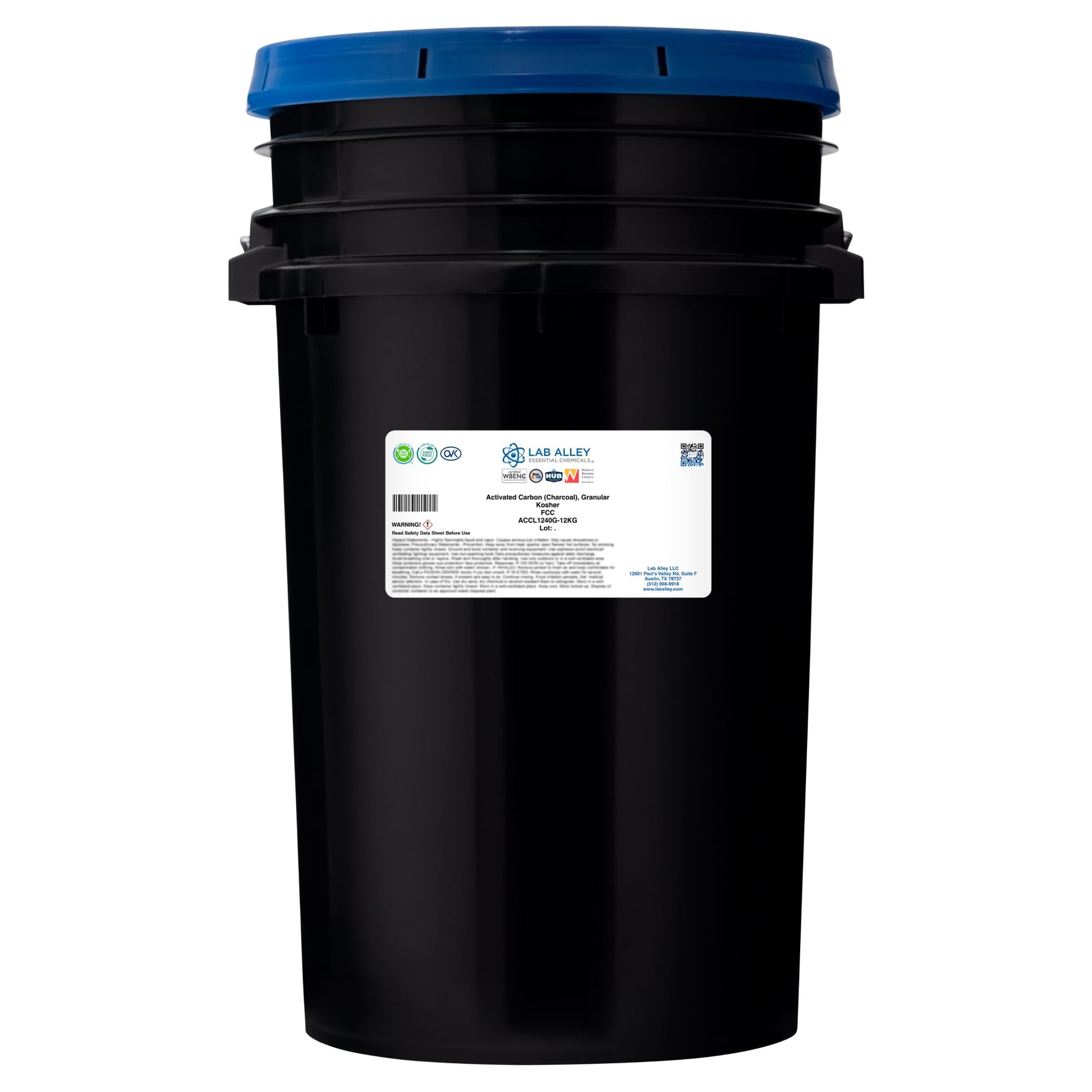 Lab Alley Activated Carbon (Charcoal) Granular Powder, 12 Kilograms