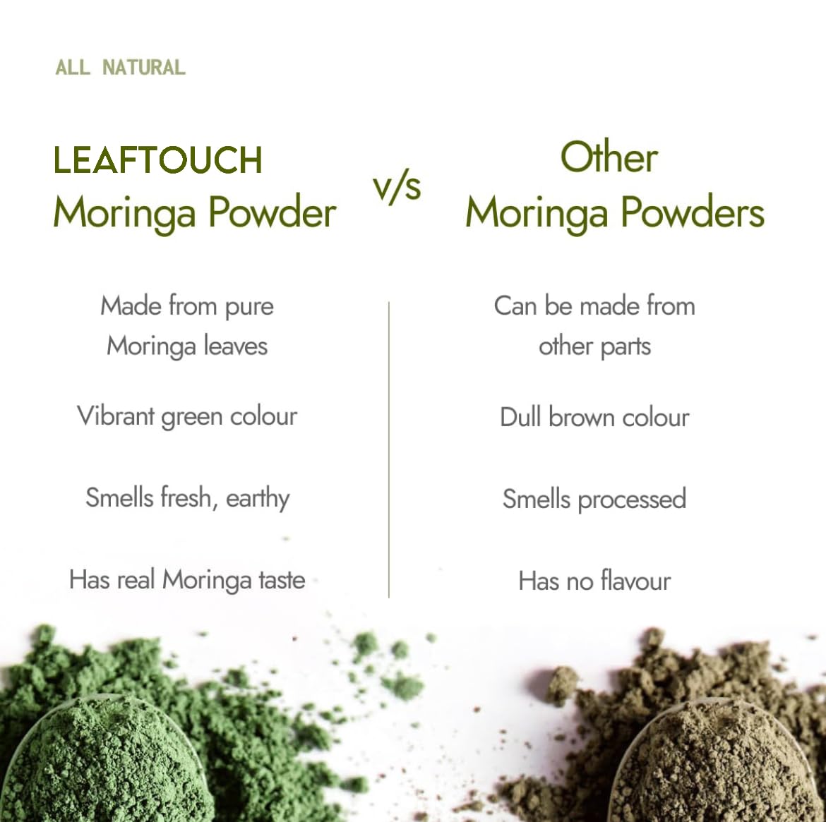 LEAFTOUCH-UNLOCK THE POWER OF HERBS Moringa Oleifera Leaf Powder 3.5 oz