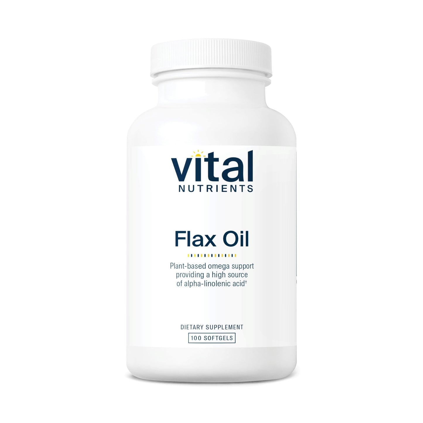 Vital Nutrients Flax Seed Oil 3000mg Softgels 100 Count