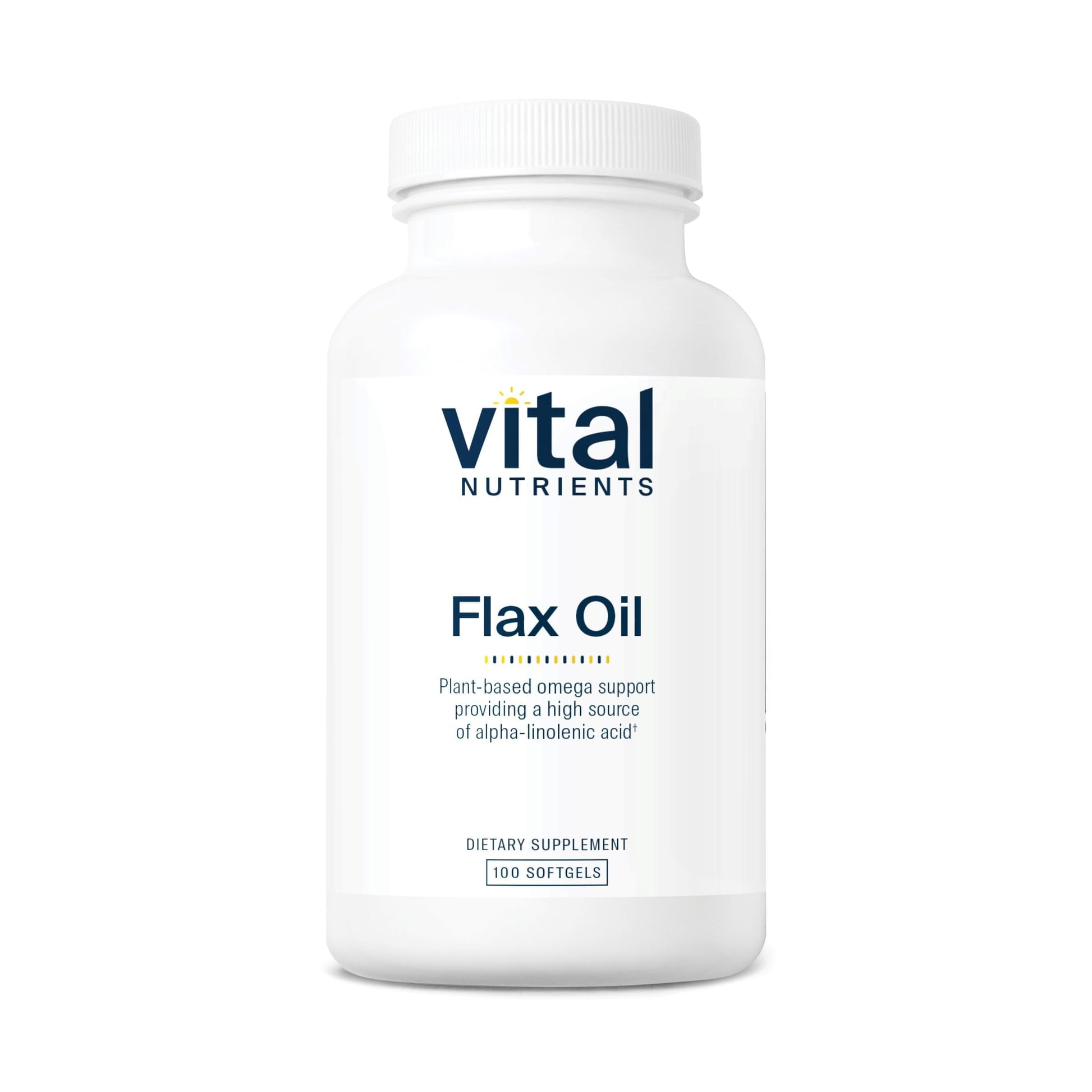 Vital Nutrients Flax Seed Oil 3000mg Softgels 100 Count