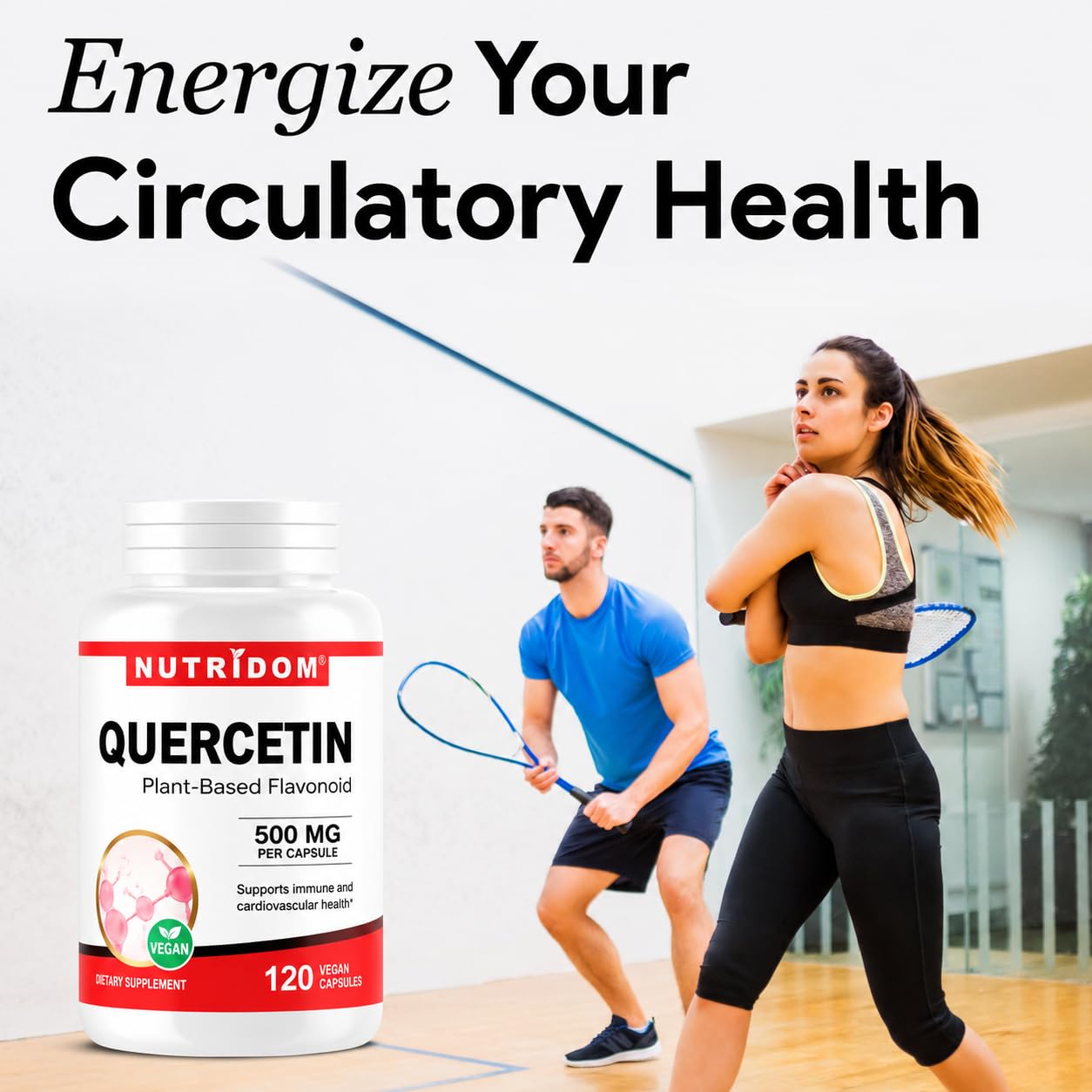 Nutridom Quercetin 500mg Capsule, 120 Capsules