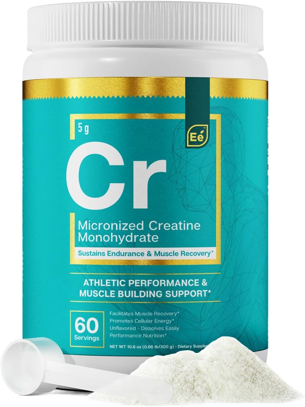 Essential Elements Micronized Creatine Monohydrate Powder, 11 Ounce