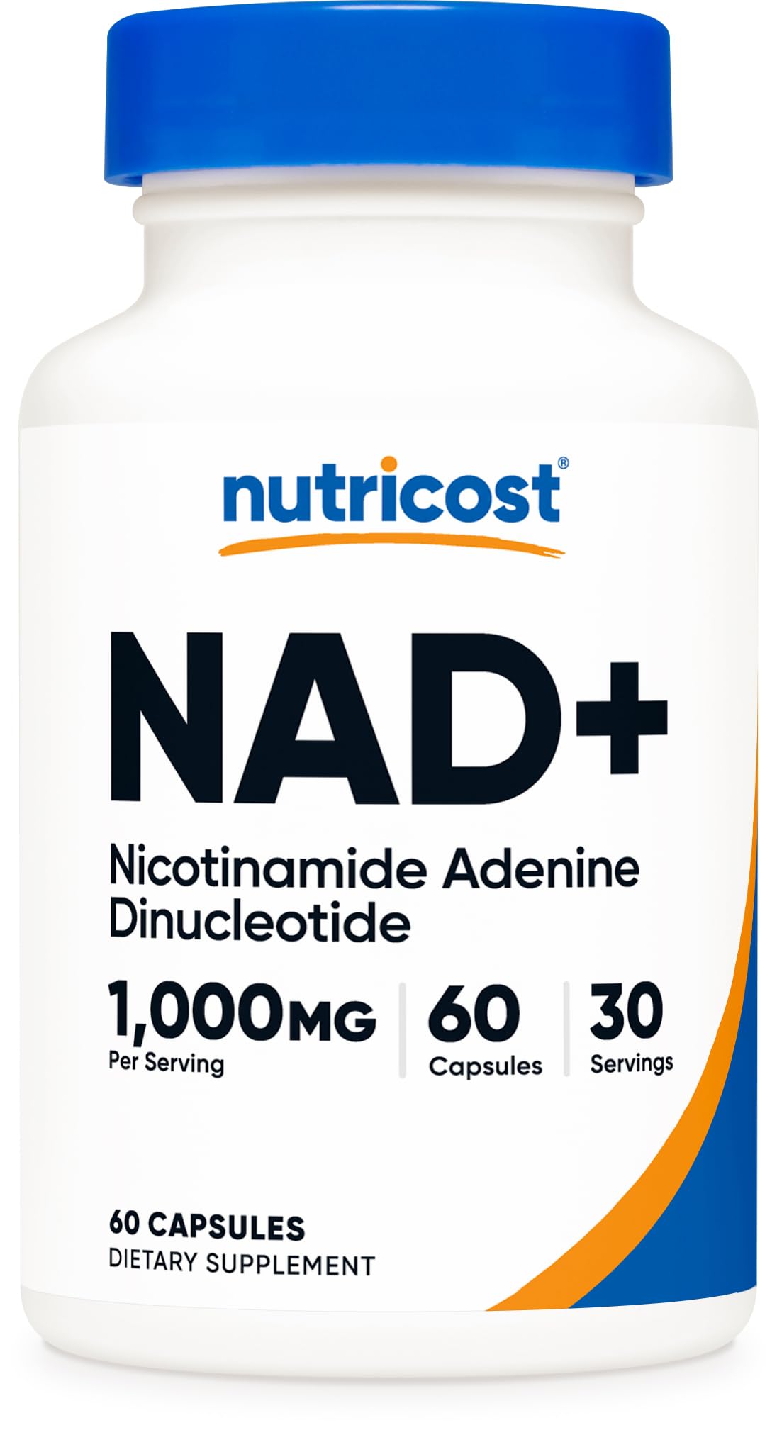 Nutricost NAD+ Supplement (1,000mg) Capsules, 60 Count