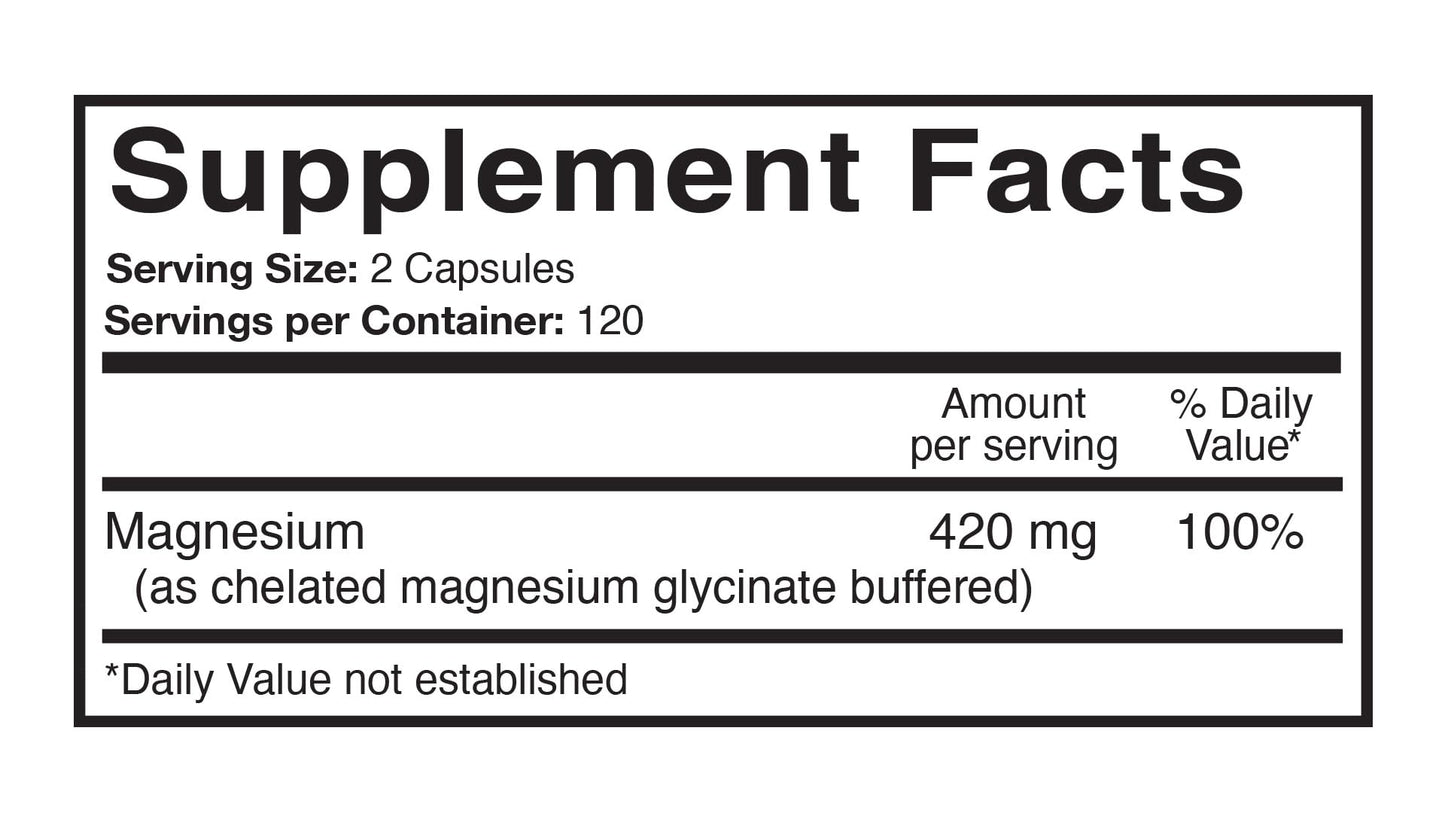 Qunol Magnesium Extra Strength 420mg Capsules, 240 Capsules
