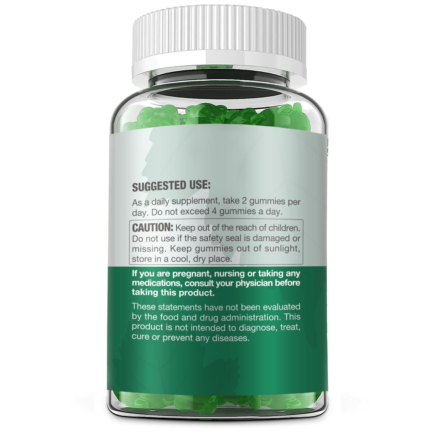 Riyuetian Sugar Free Chlorophyll Gummies with Unfiltered ACV, Sea Moss, Elderberry, Echinacea, Vitamin D3, C, E, B12, Vegan, 60 Gummies