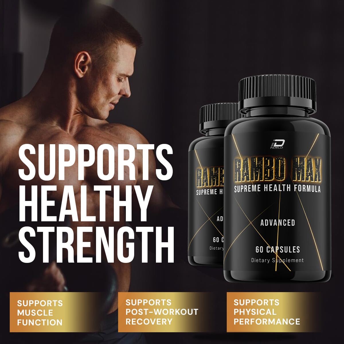Indelo Rambo Max Capsule, 180 Capsules