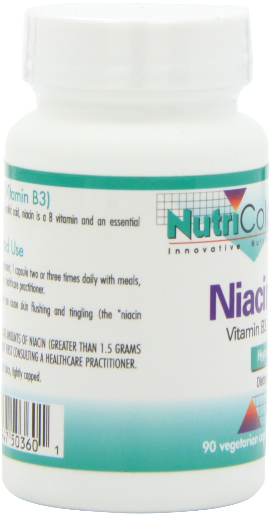Allergy Research Group NutriCology Niacin - Vitamin B3 Nicotinic Acid Supplement NAD & Energy Metabolism Support Capsules 90 Count