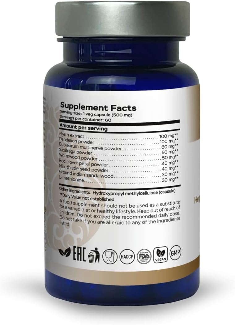 RaDoTech Hepa Gugull Liver Supplement Capsules, 180 Capsules