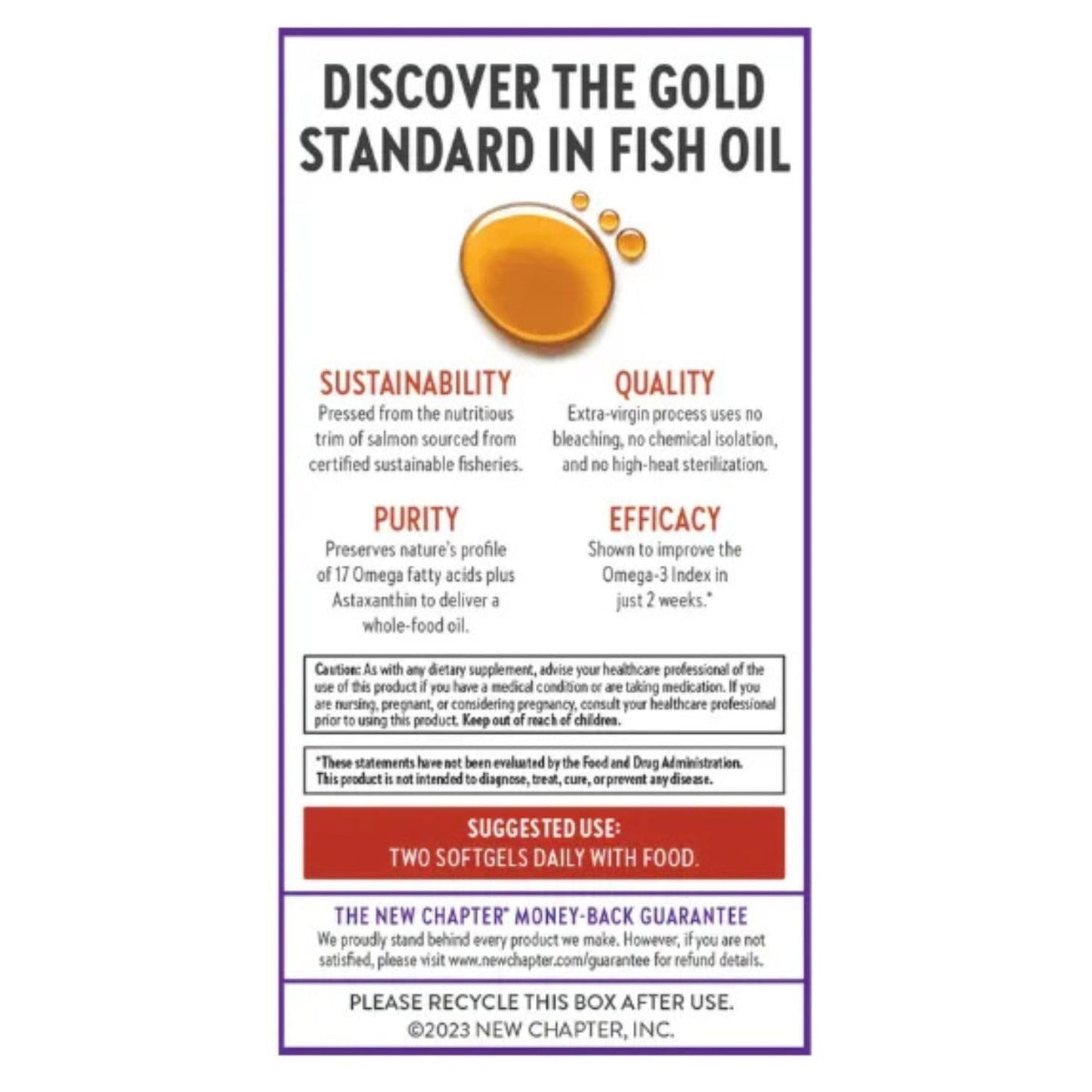 New Chapter Wholemega Whole Fish Oil Softgel 120