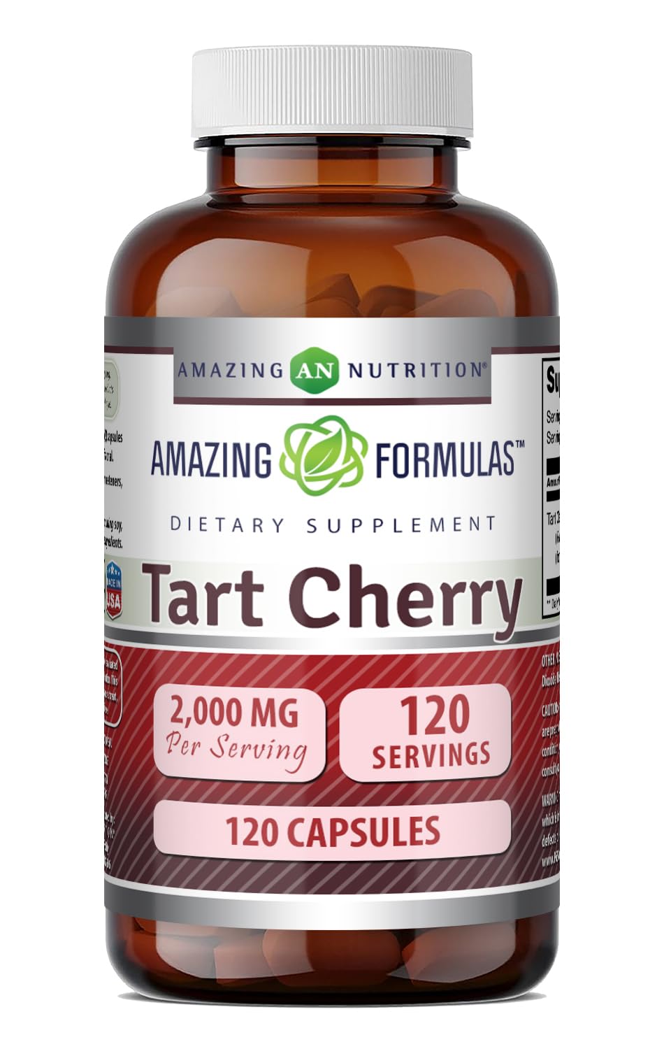 Amazing Nutrition Tart Cherry 10:1 Extract 120 Capsules