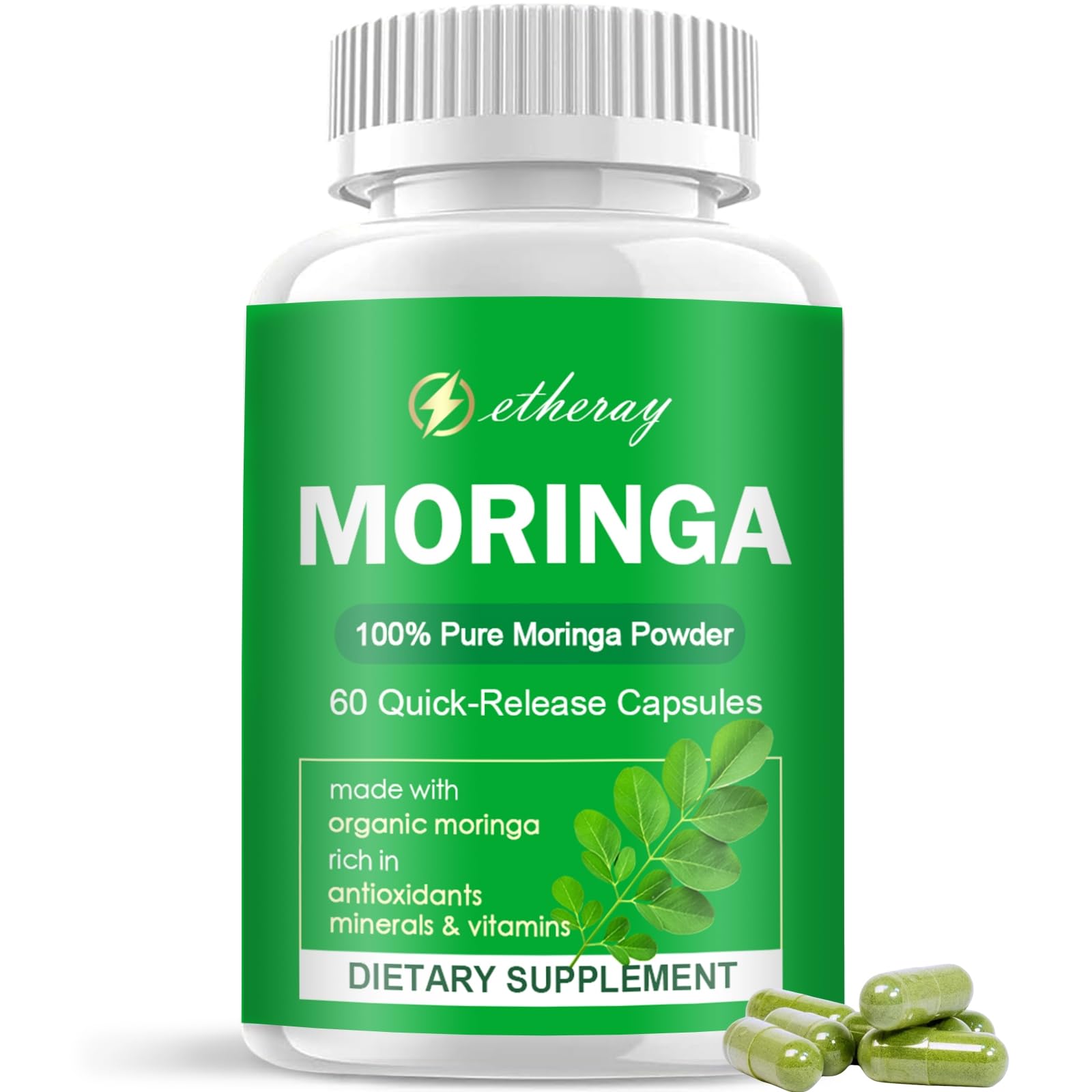 etheray Moringa Capsules 60 Count