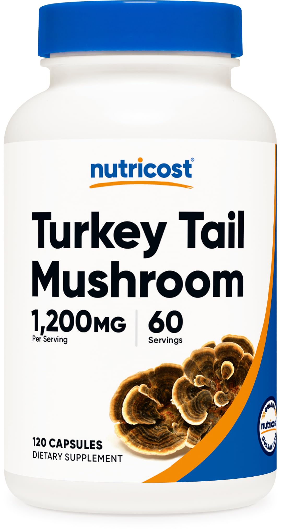 Nutricost Turkey Tail Mushroom Capsules (1200mg) 120 Capsules