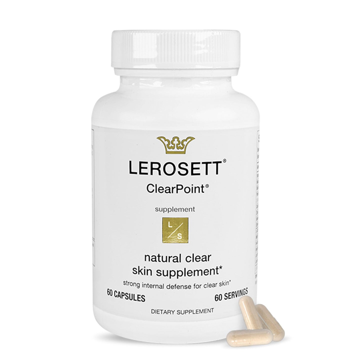 Gunilla Of Sweden LEROSETT ClearPoint Anti Acne Pills Capsules, 60 Count