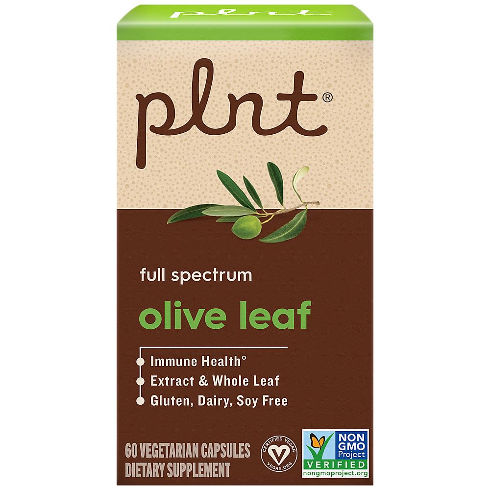 plnt Olive Leaf Full Spectrum Supports Immune Health 60 Capsules