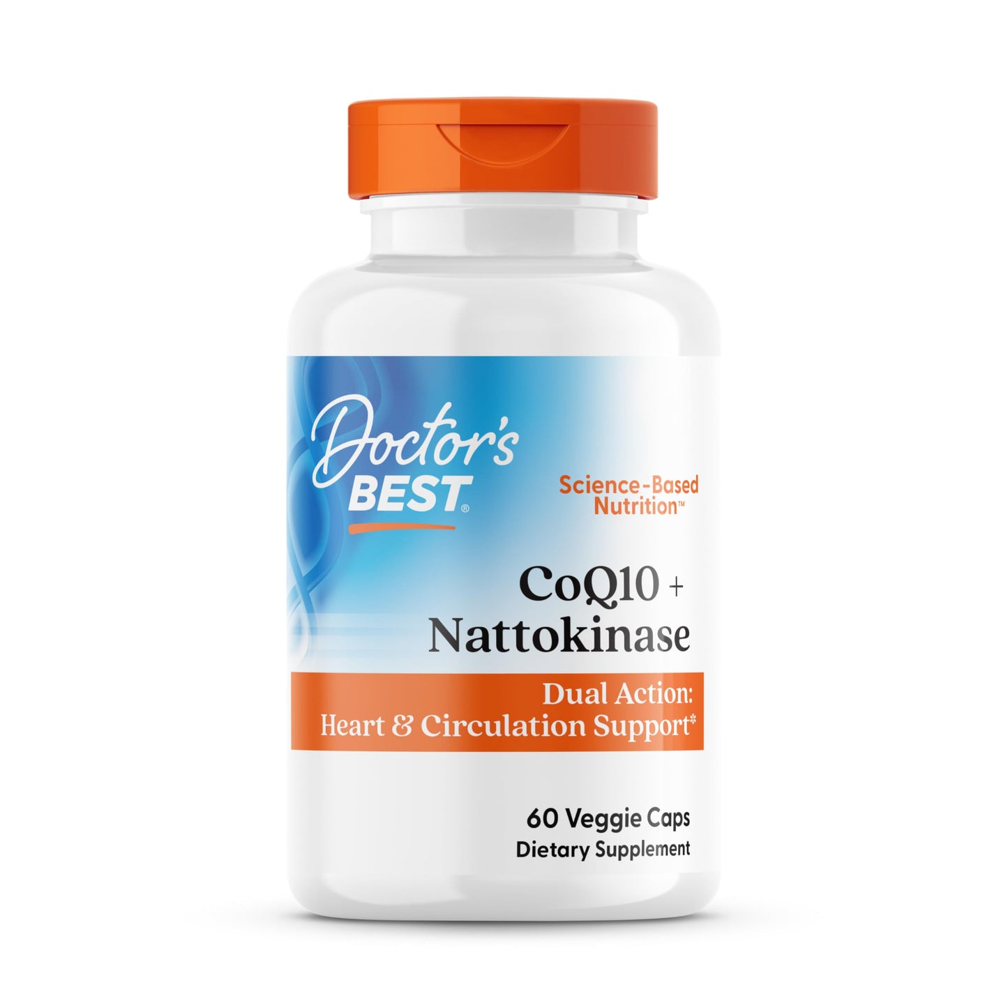 Doctor's BEST CoQ10 100 mg + Nattokinase 2000 FU Capsule, 60 Count