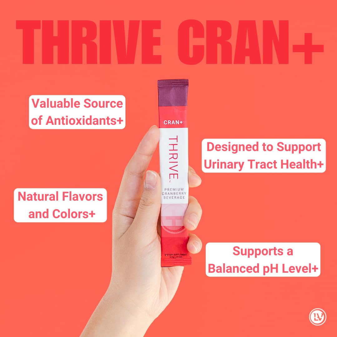 Le-Vel Thrive Cran+ Herbal Supplement Powder, 30 Packets