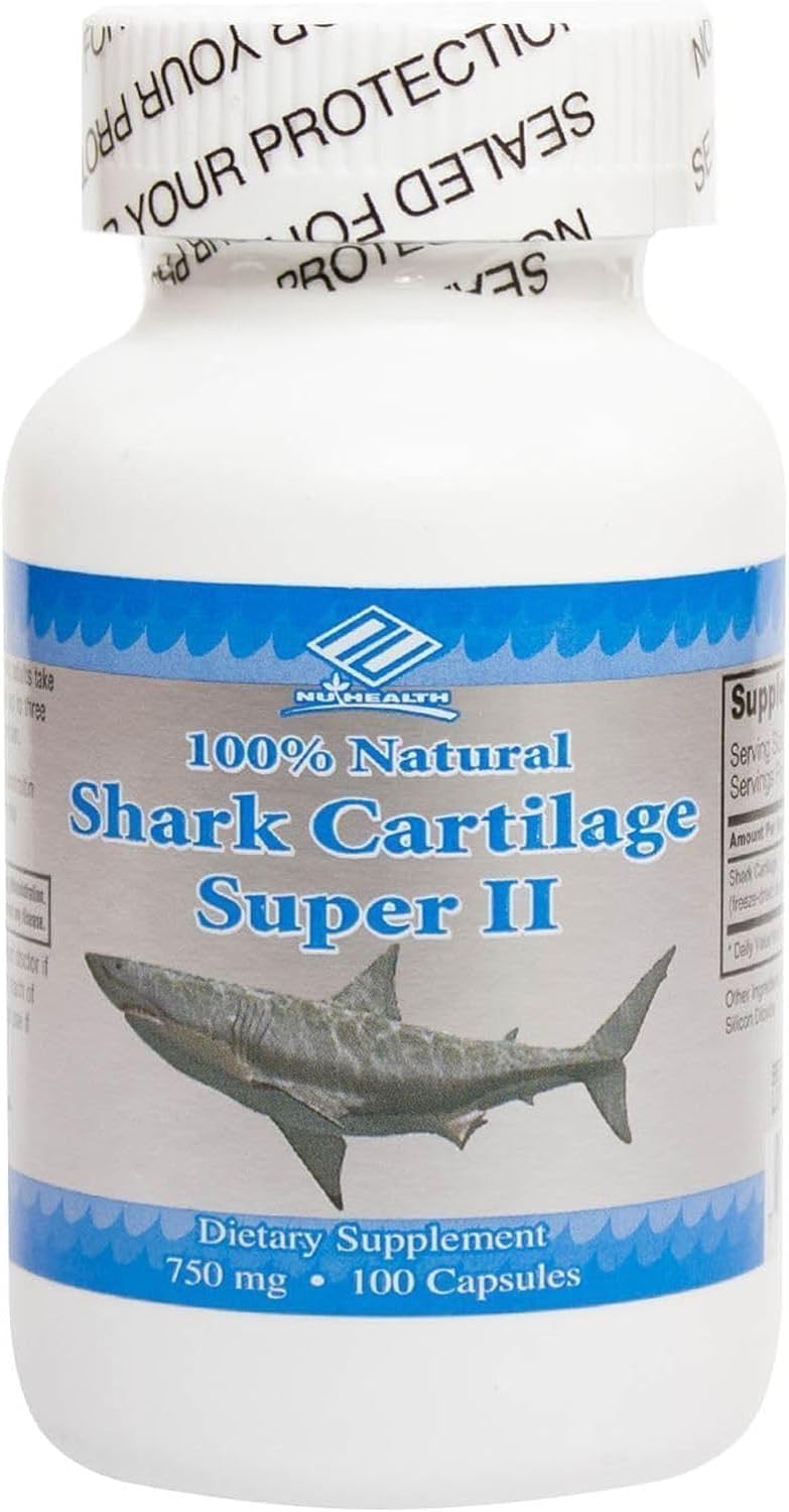 Generic Shark Cartilage Super II 750 mg Caplets, 2-Count