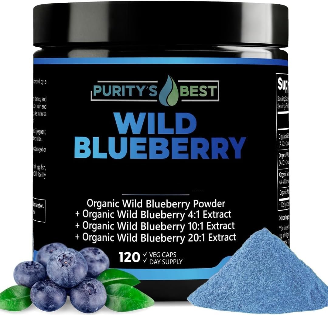 Purity`s Best Wild Blueberry Extract Capsules, 120