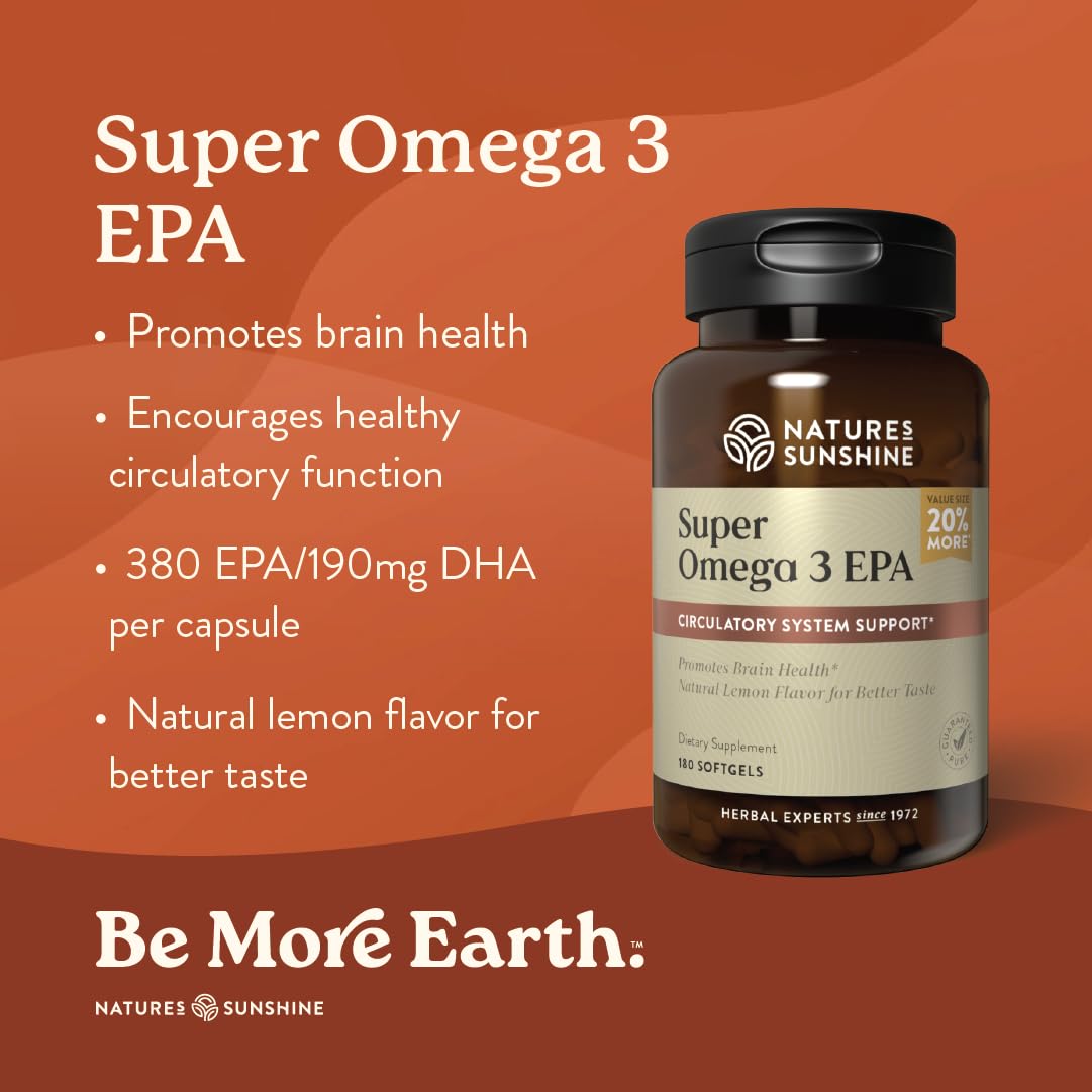 Nature's Sunshine Super Omega-3 EPA Softgel 180