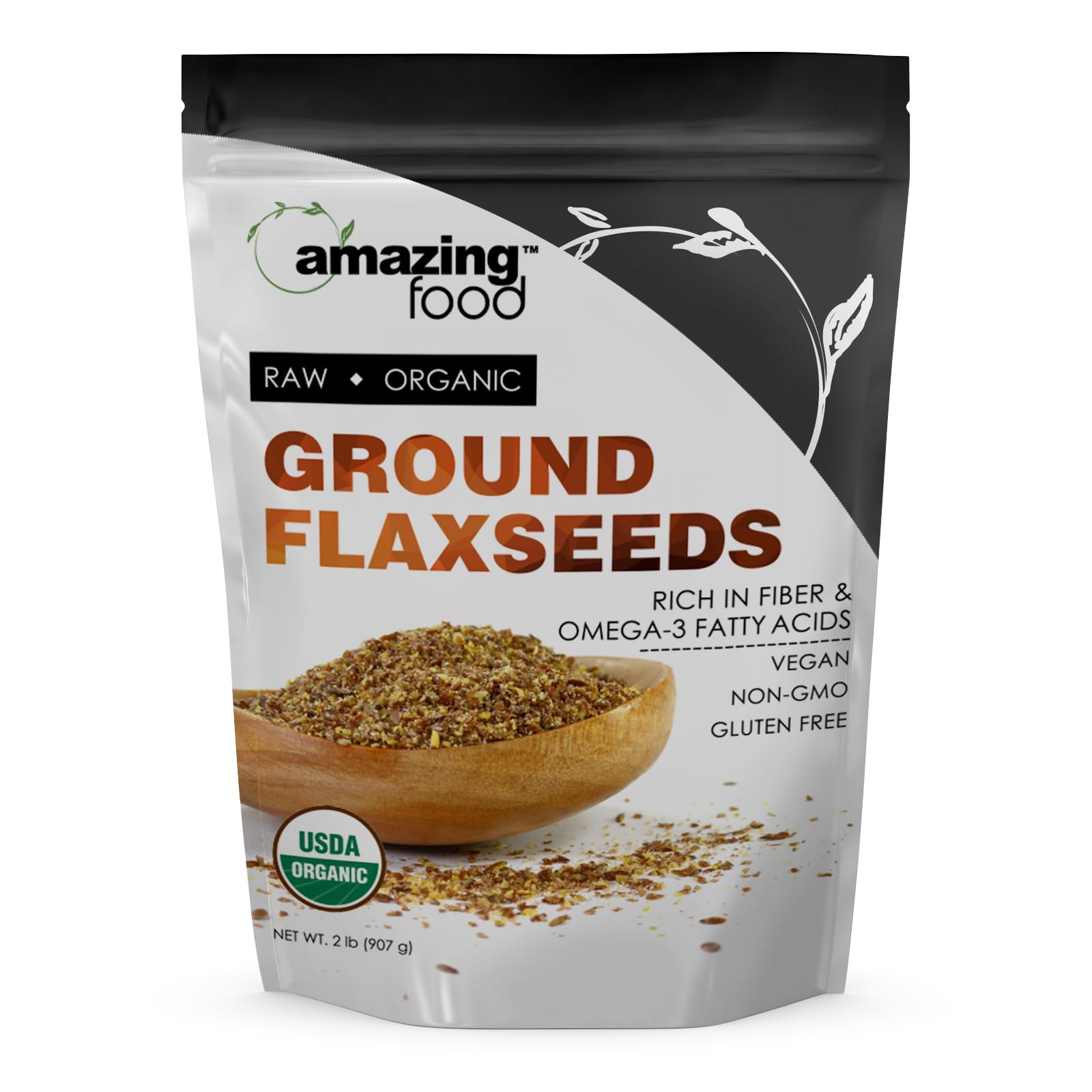 Amazing Nutrition Ground Flaxseed Powder 32 oz