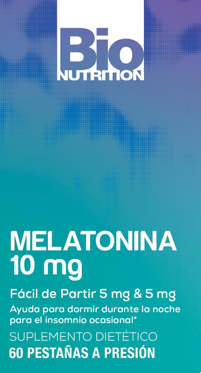 Bio Nutrition Melatonin 10 mg Tablets, 60 Count
