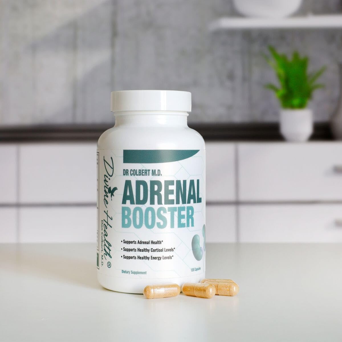 Divine Health Dr. Colbert, MD Adrenal Booster Capsule, 120 Capsules