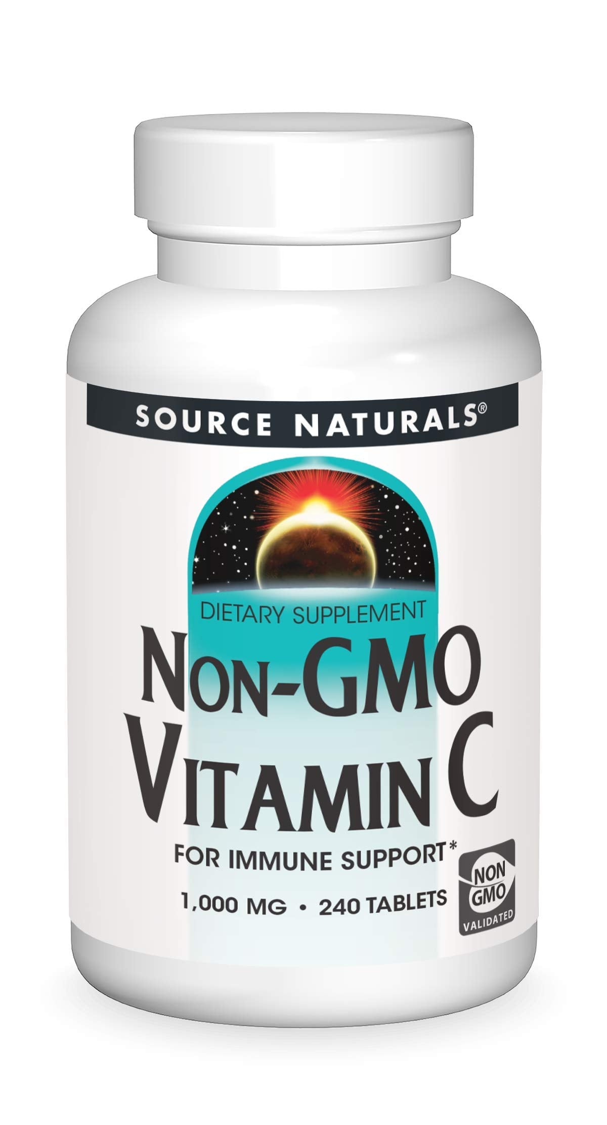 Source Naturals Non-GMO Vitamin C Tablet, 240 Count
