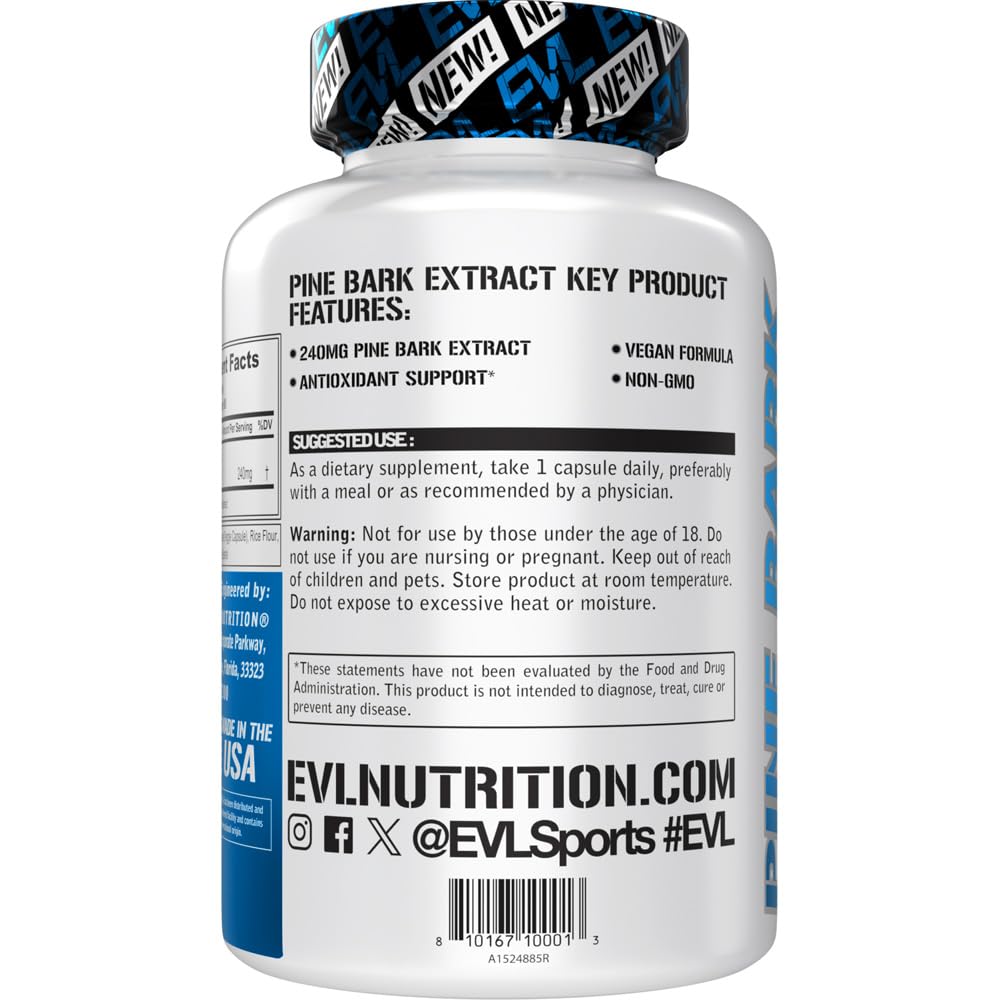 Evlution Pine Bark Extract Capsule 90 Count