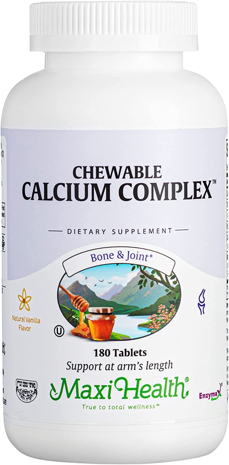 Maxi Health Calcium Complex Vanilla Flavor Vitamin D3 and Magnesium Tablet, 360 Tablets