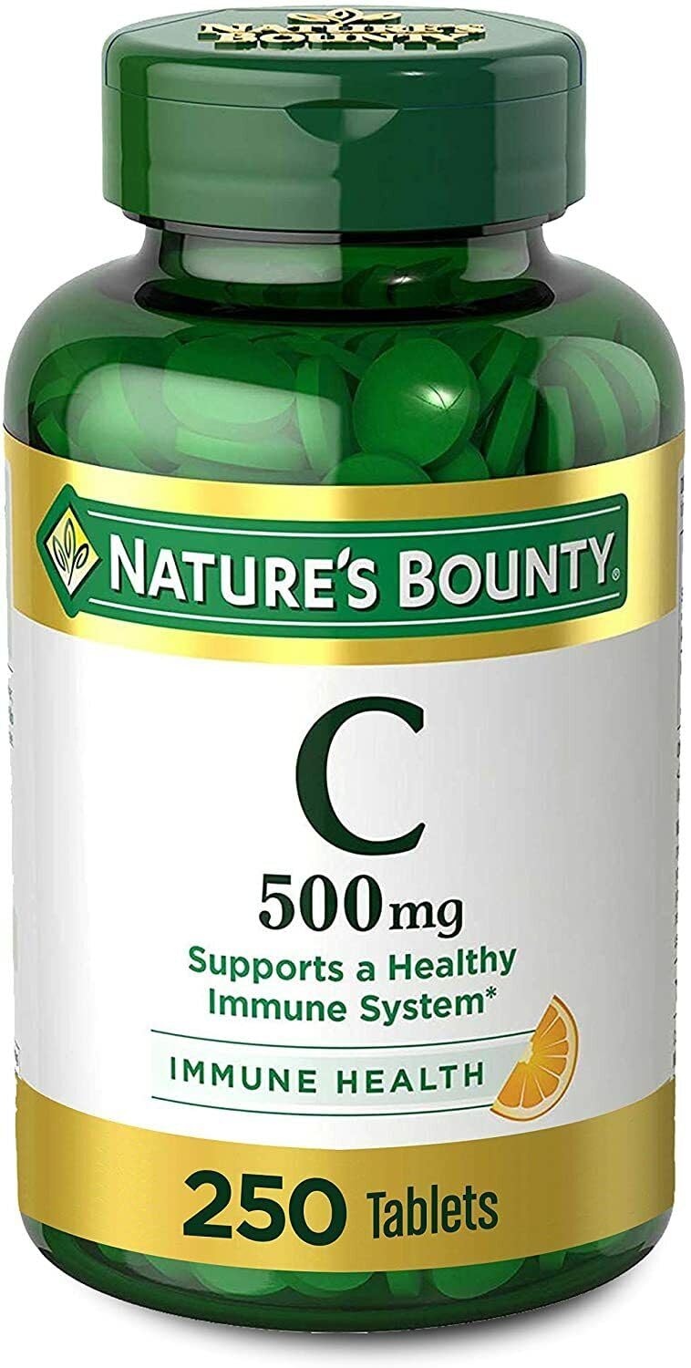 Nature's Bounty Pure Vitamin C 500 mg Tablets, 1500 Tablets