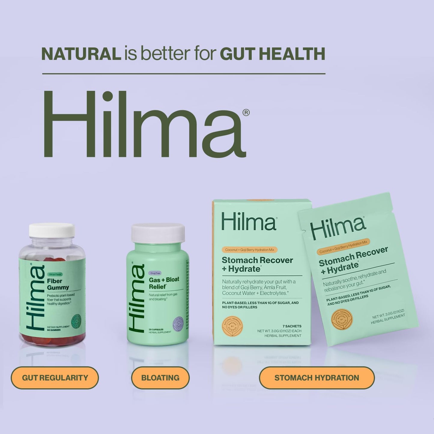 Hilma Prebiotic Fiber Gummies 60 Count
