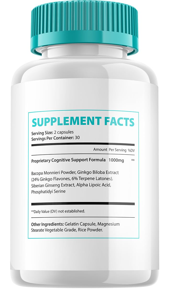 Indelo TIAworld Brain Supplement Capsules, 60 Count