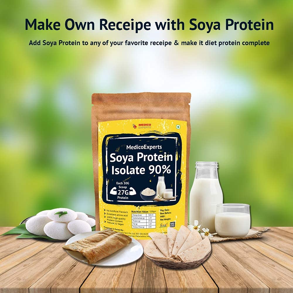 Astha Soy Protein Isolate 90% Powder, 950 g