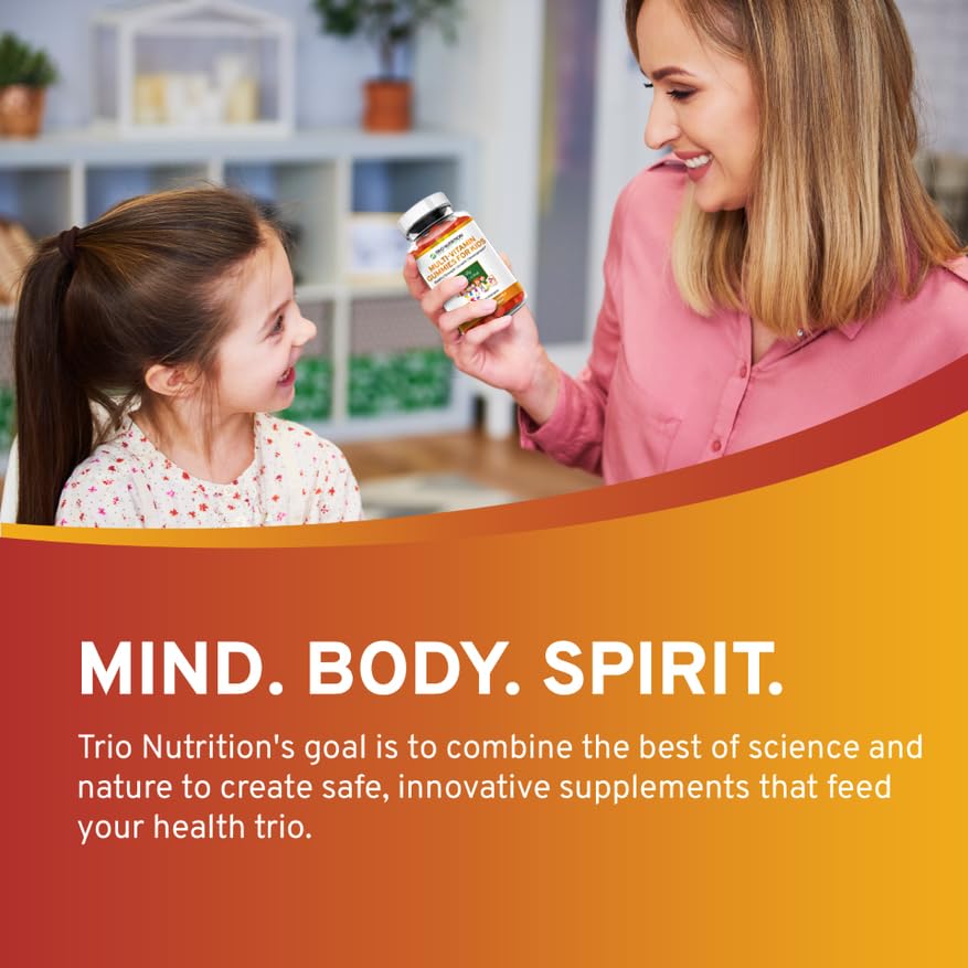 TRIO NUTRITION Premium Kids Multivitamin Gummies, 60 Count