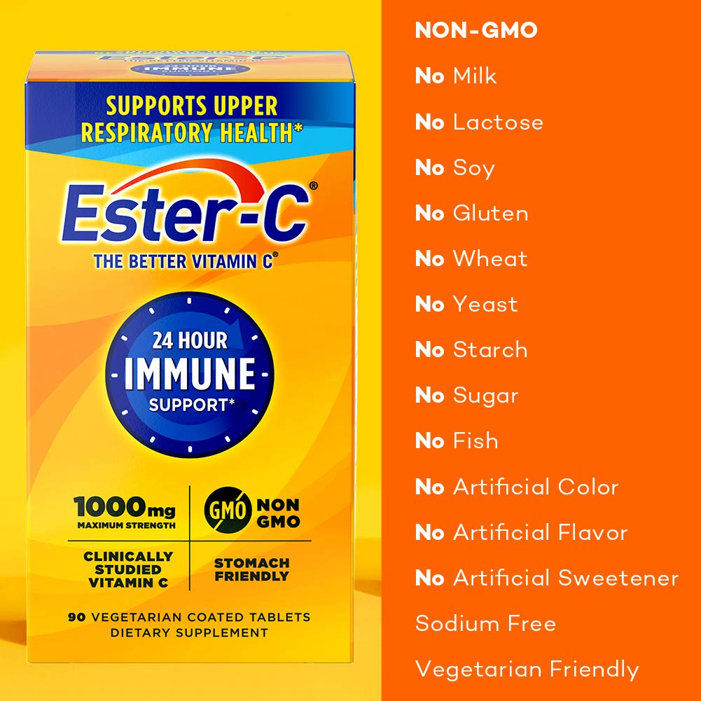 Ester-C Vitamin C 1000 mg Tablet, 90 Tablets