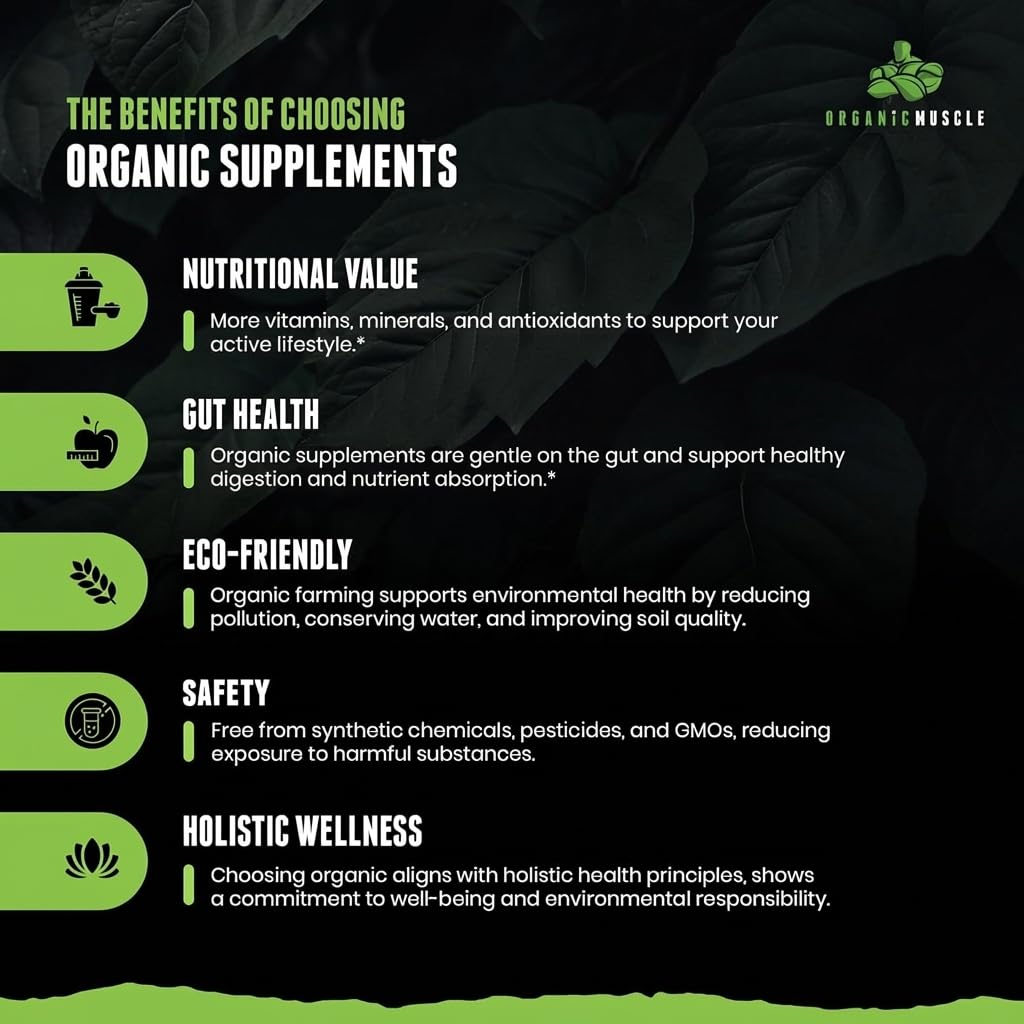 Organic Muscle Pre Workout Powder Passionfruit Guava 5.64 oz