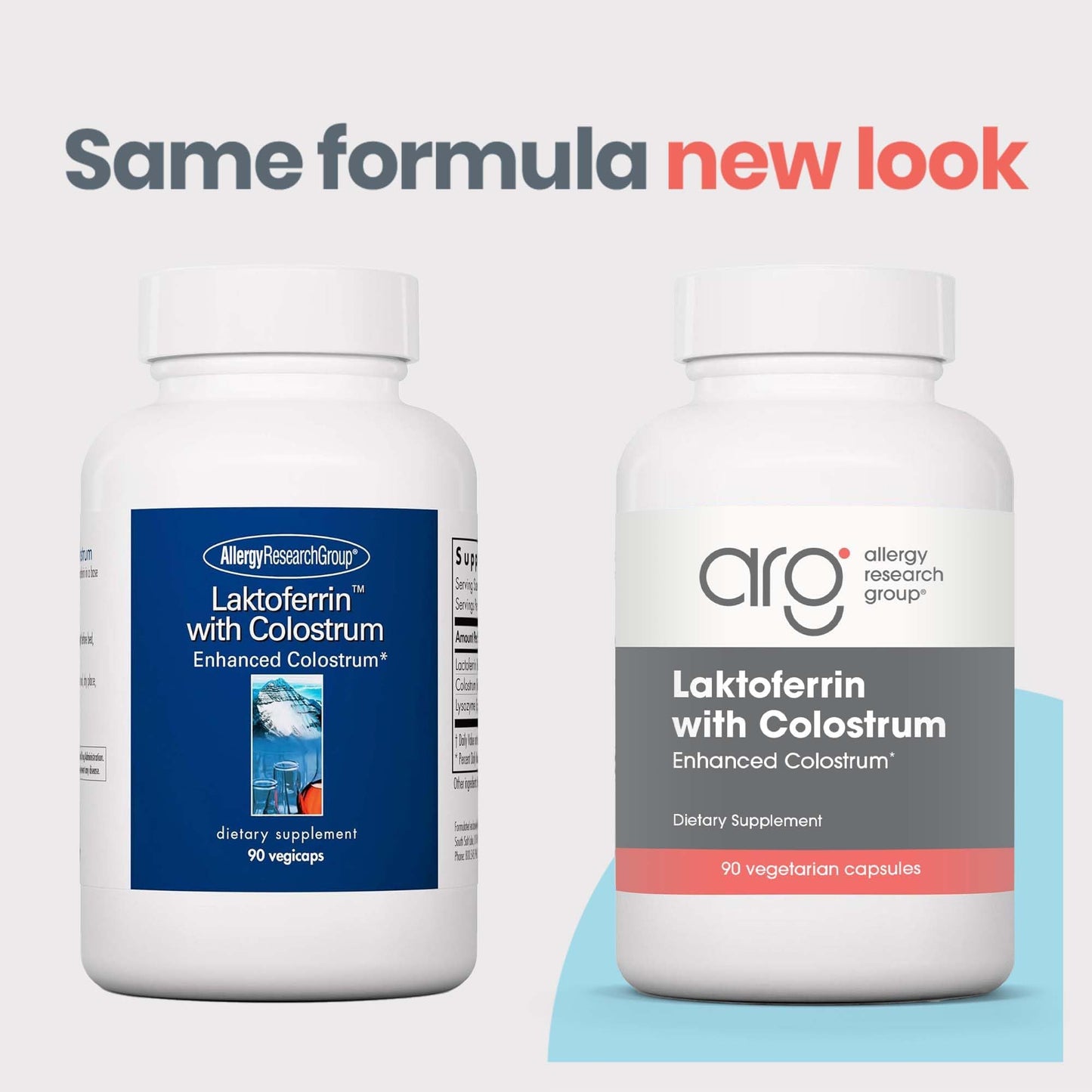 Allergy Research Group Lactoferrin with Colostrum Capsules, 90 Count